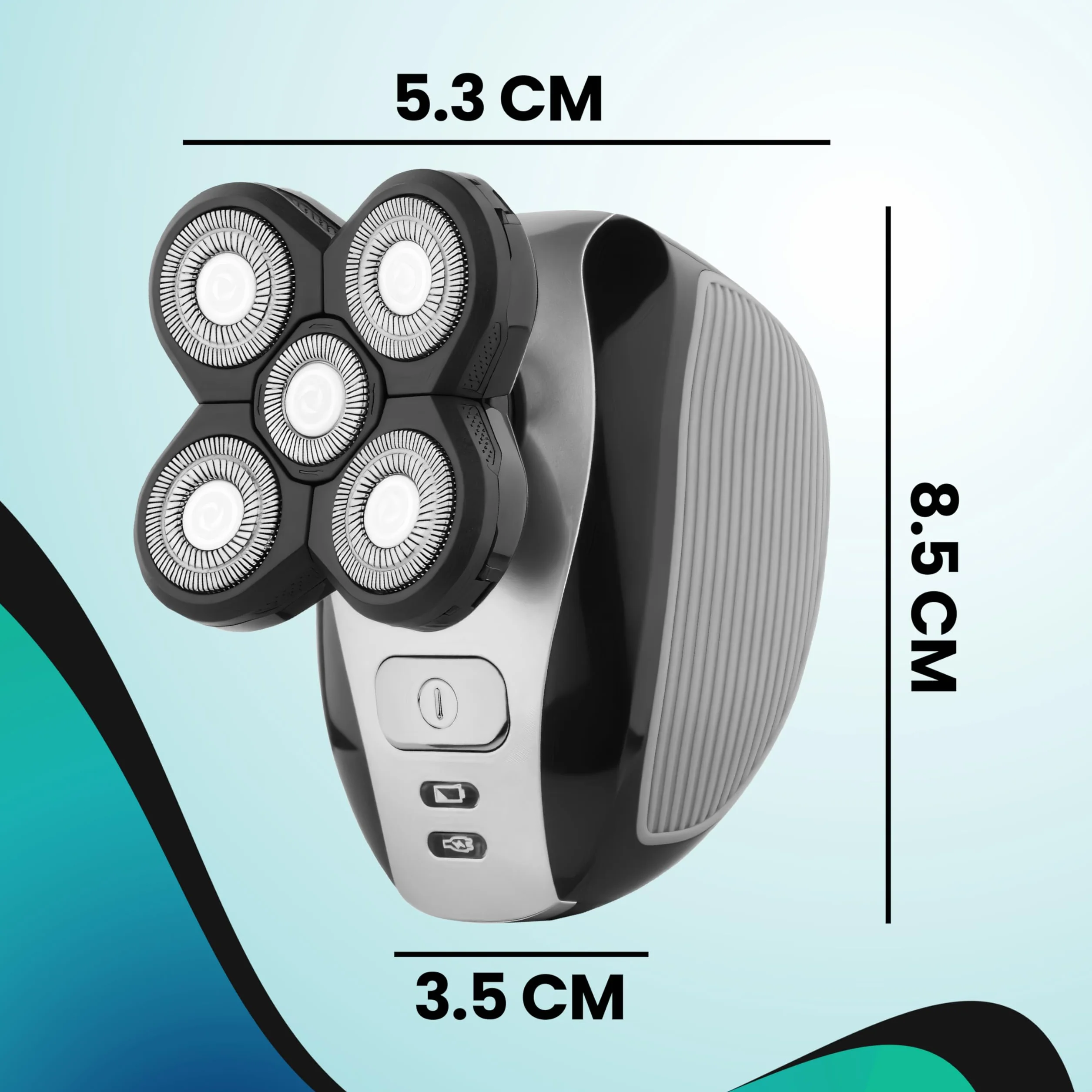 Retoo Golarka Męska Elektryczna IPX4 Trymer Bodygroomer 5 Głowic