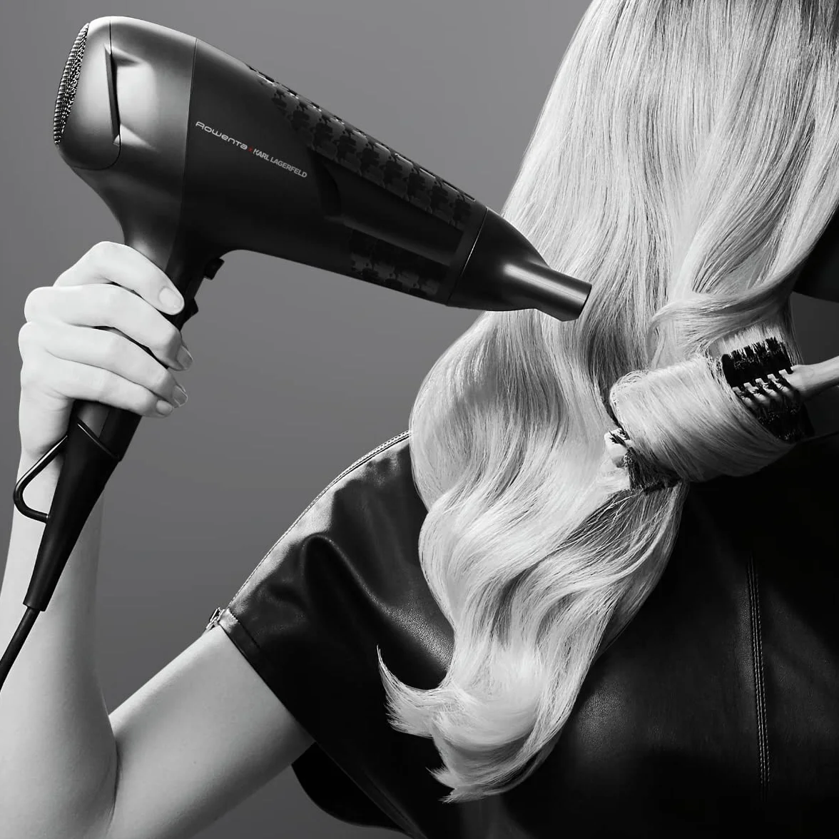 Rowenta x Karl Lagerfeld CV581L Studio Dry suszarka do włosów | energooszczędna technologia Effiwatt | 6 poziomów prędkości/temperatury | kontrola termiczna | koncentrator | poziom zimnego powietrza |