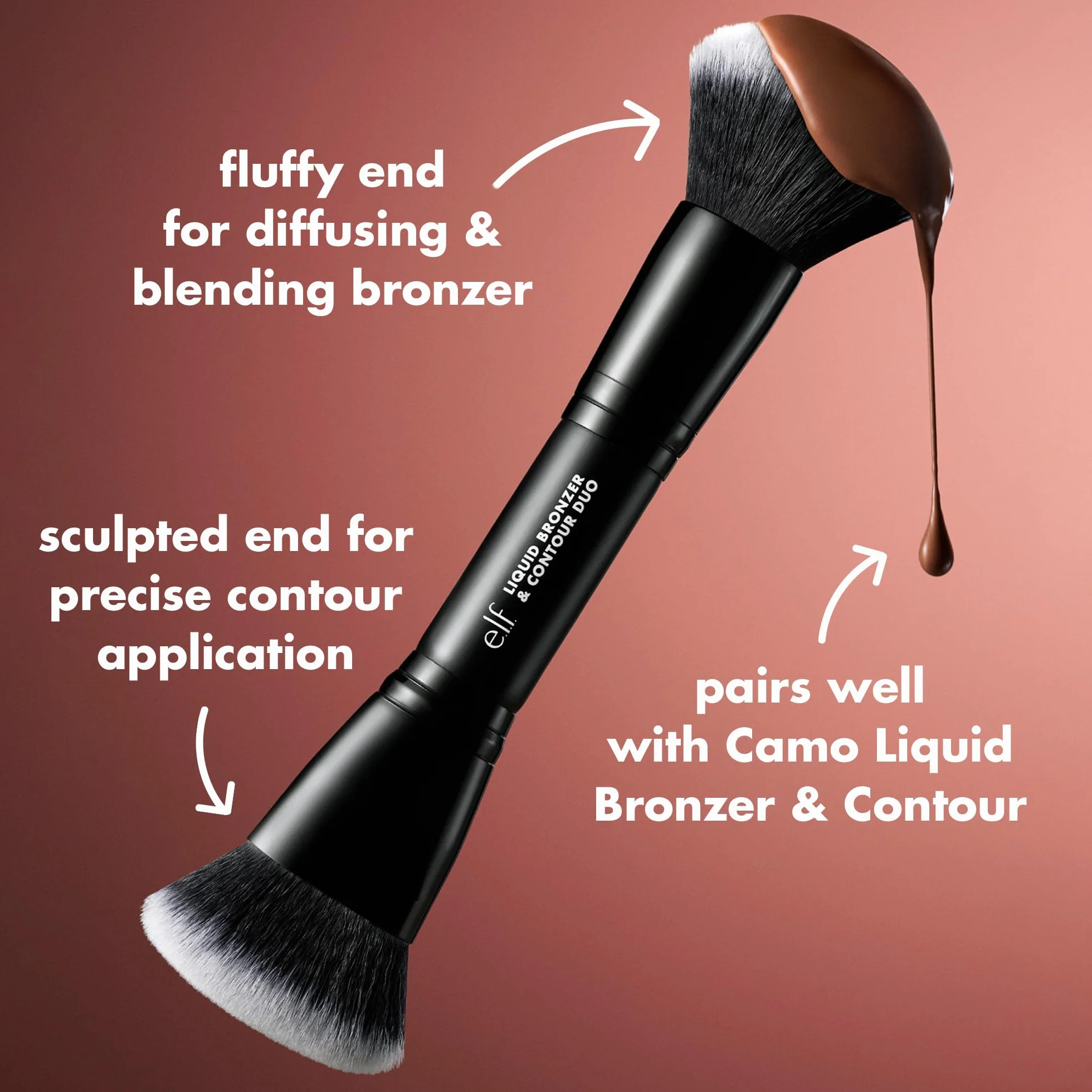 Camo Liquid Bronzer & Contour Duo Brush -