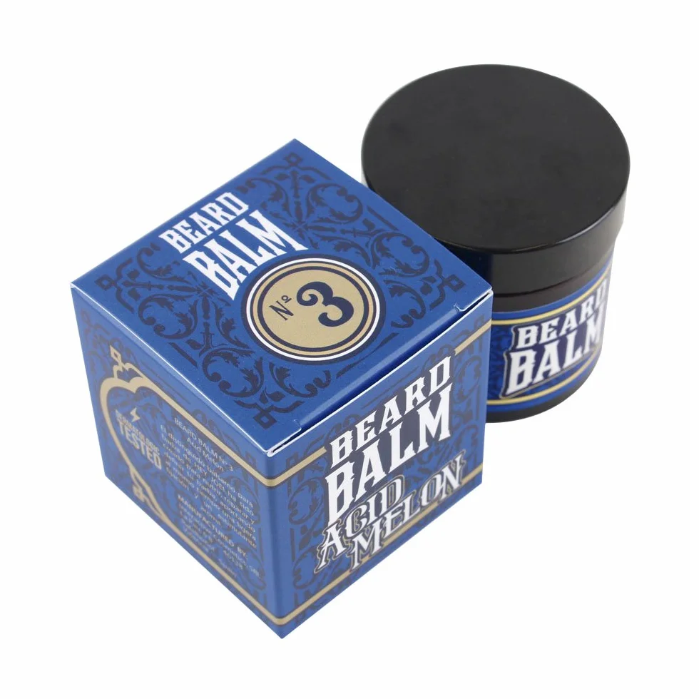 HEY JOE - Beard Balm Nº3 ACID MELON 60 ml | Balsam do brody 60 ml z ARGANEM, JOJOBA, KCOCO i masłem KARITÉ. Zapach melonu