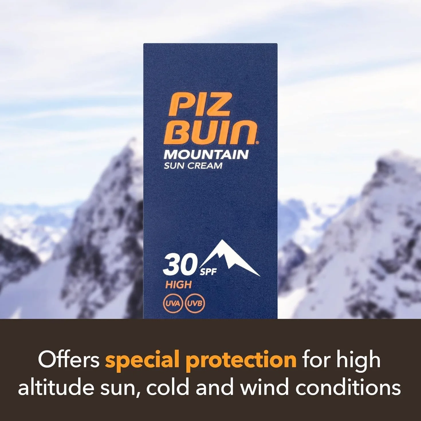 Piz Buin Mountain krem przeciwsłoneczny i pielęgnacja ust z LSF 50+, ochrona przed słońcem specjalnie do jazdy na nartach i wędrówek, ochrona przed wiatrem i zimnem, 20 ml i 2,3 ml