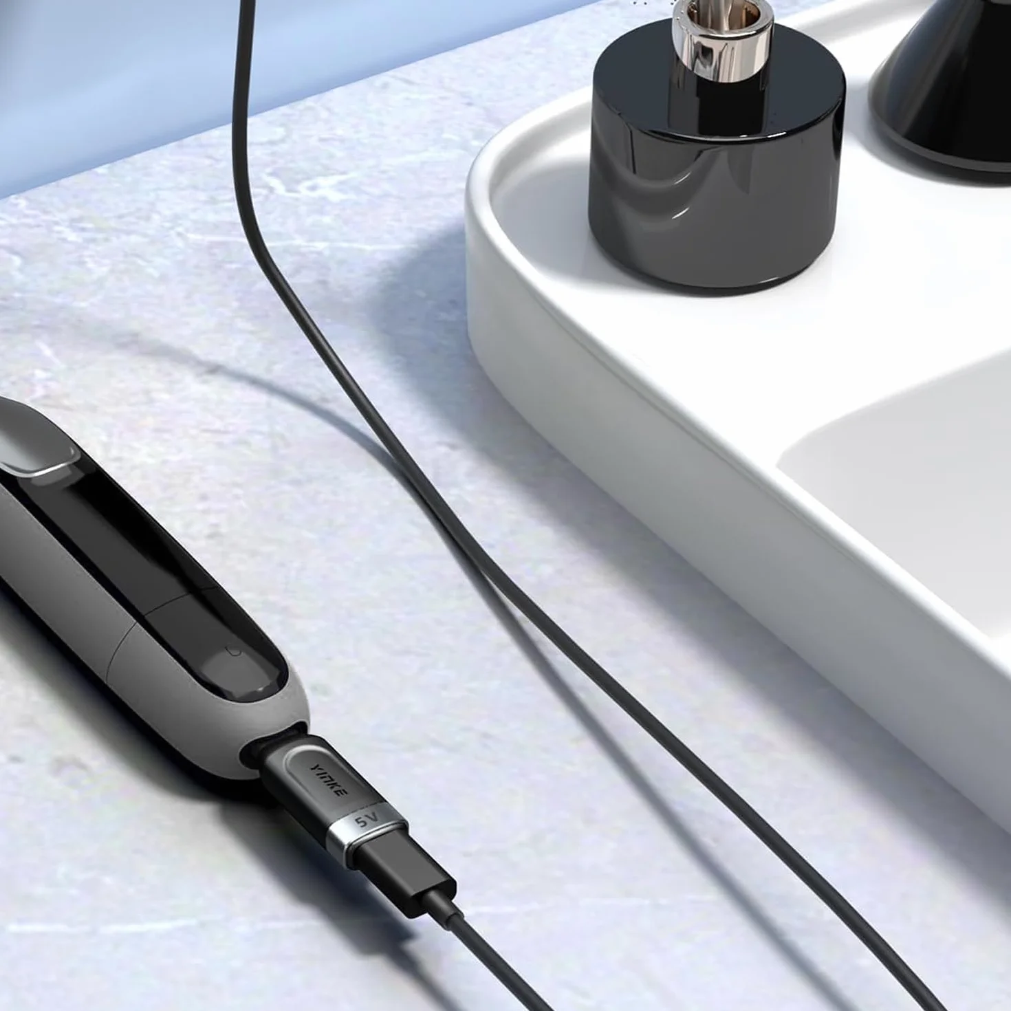 Yinke Adapter do golarki 5 V typu C konwerter ładowania do Philips Norelco Oneblade (bez kabla)