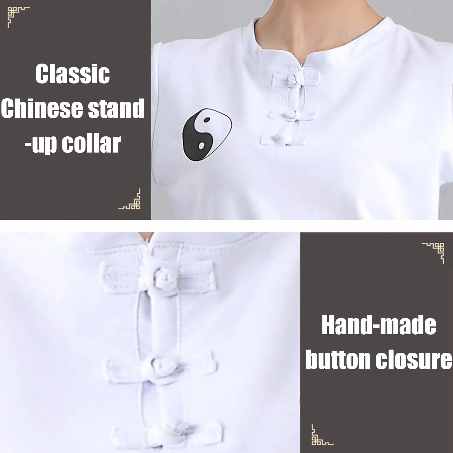Zestaw Tai Chi mężczyźni kobiety, mundur Kung Fu Unisex, bawełna len Tai Chi Odzież, swobodny i modny, nadaje się do treningu Wing Chun E Shaolin Kung Fu