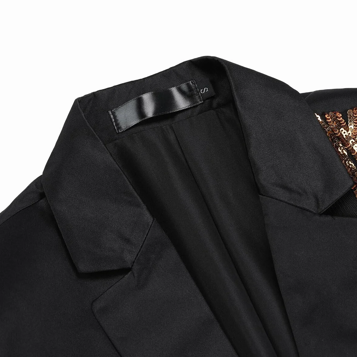Allthemen Sakko męska kurtka Slim Fit kolorowa marynarka na co dzień, brokatowa kurtka smokingowa na wesele