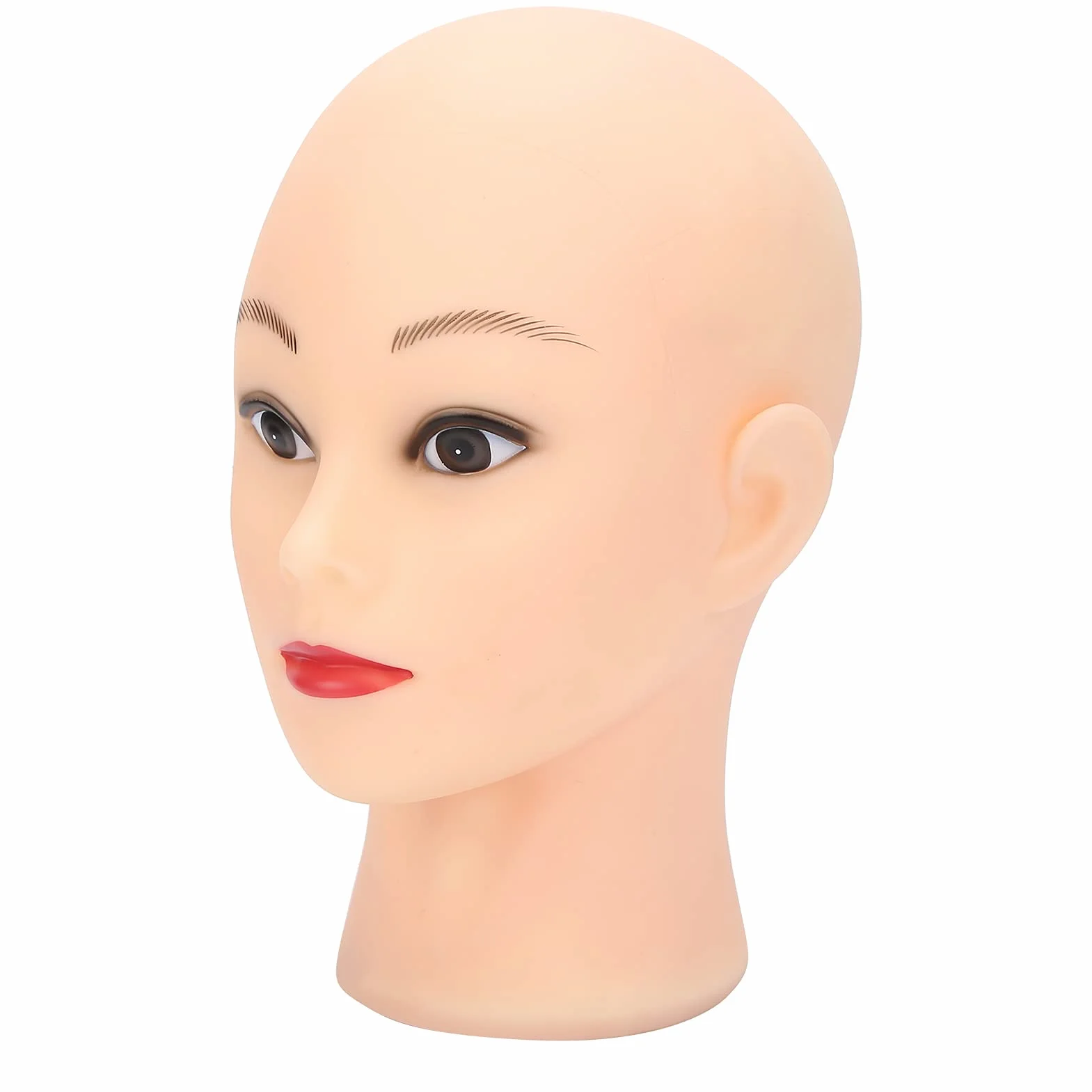 Model z łysą głową Manekina, Miękki PVC, Regulowana wysokość, Eksponowane Peruki, Kapelusze, Okulary, do ćwiczeń w Tworzeniu Peruk, Odpowiednie do Użytku Osobistego lub Zawodowego