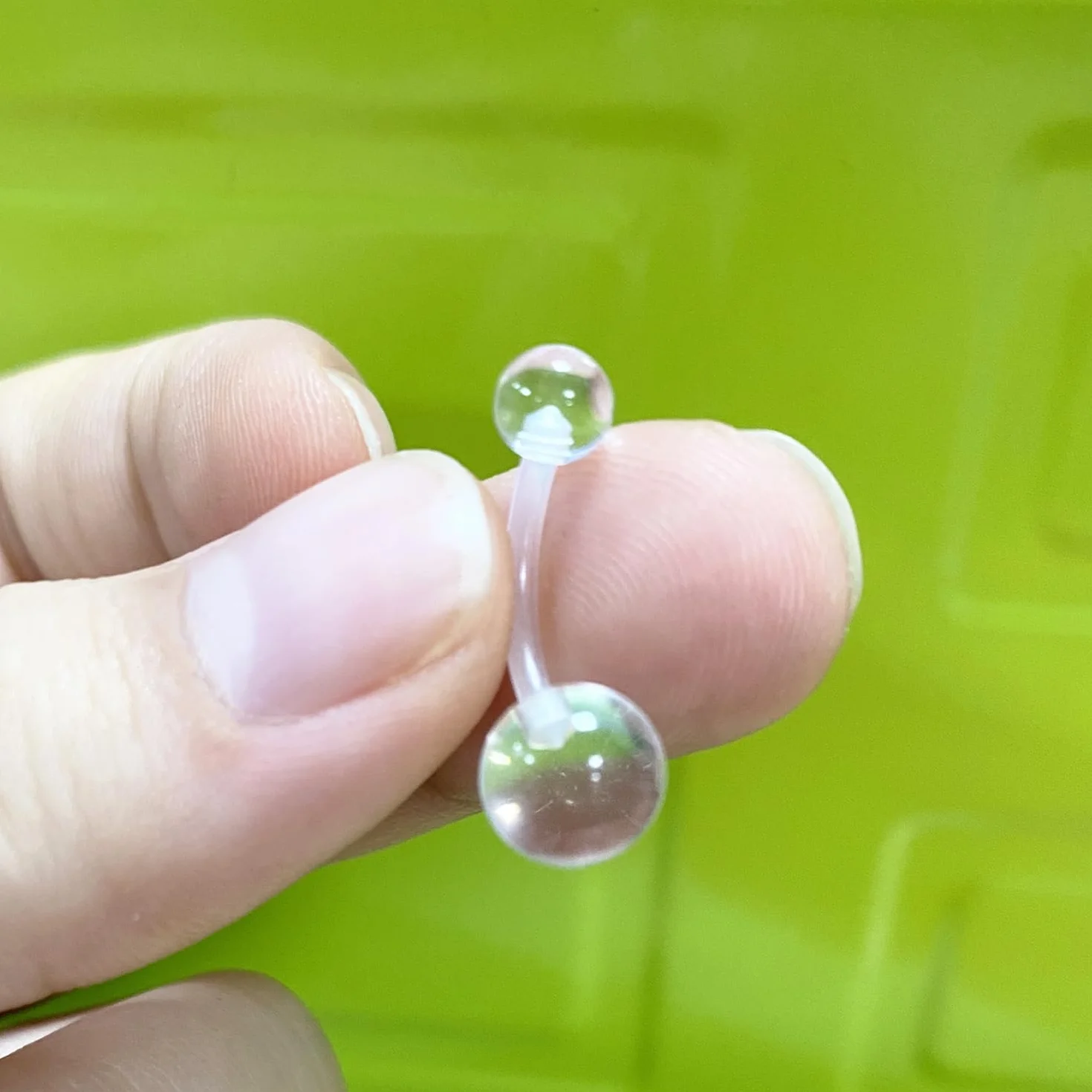 MODRSA 14G Zestaw do przekłuwania pępka z igłami do przekłuwania ciała Profesjonalne narzędzia do piercingu ciała do pępka Biały Diament CZ Banan Piercing