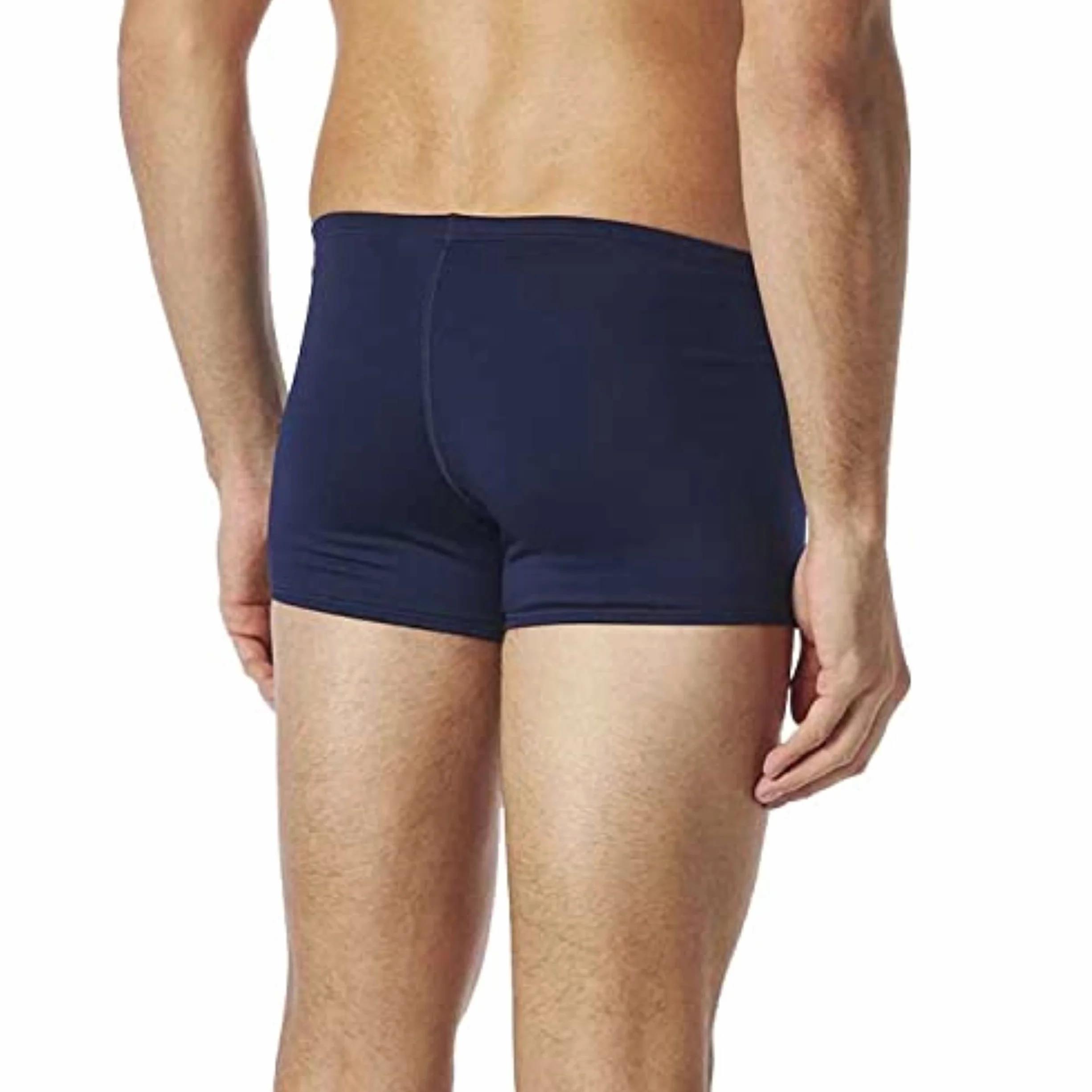 TYR Męski strój kąpielowy Durafast Elite Solid Square Leg, granatowy, 164 PL