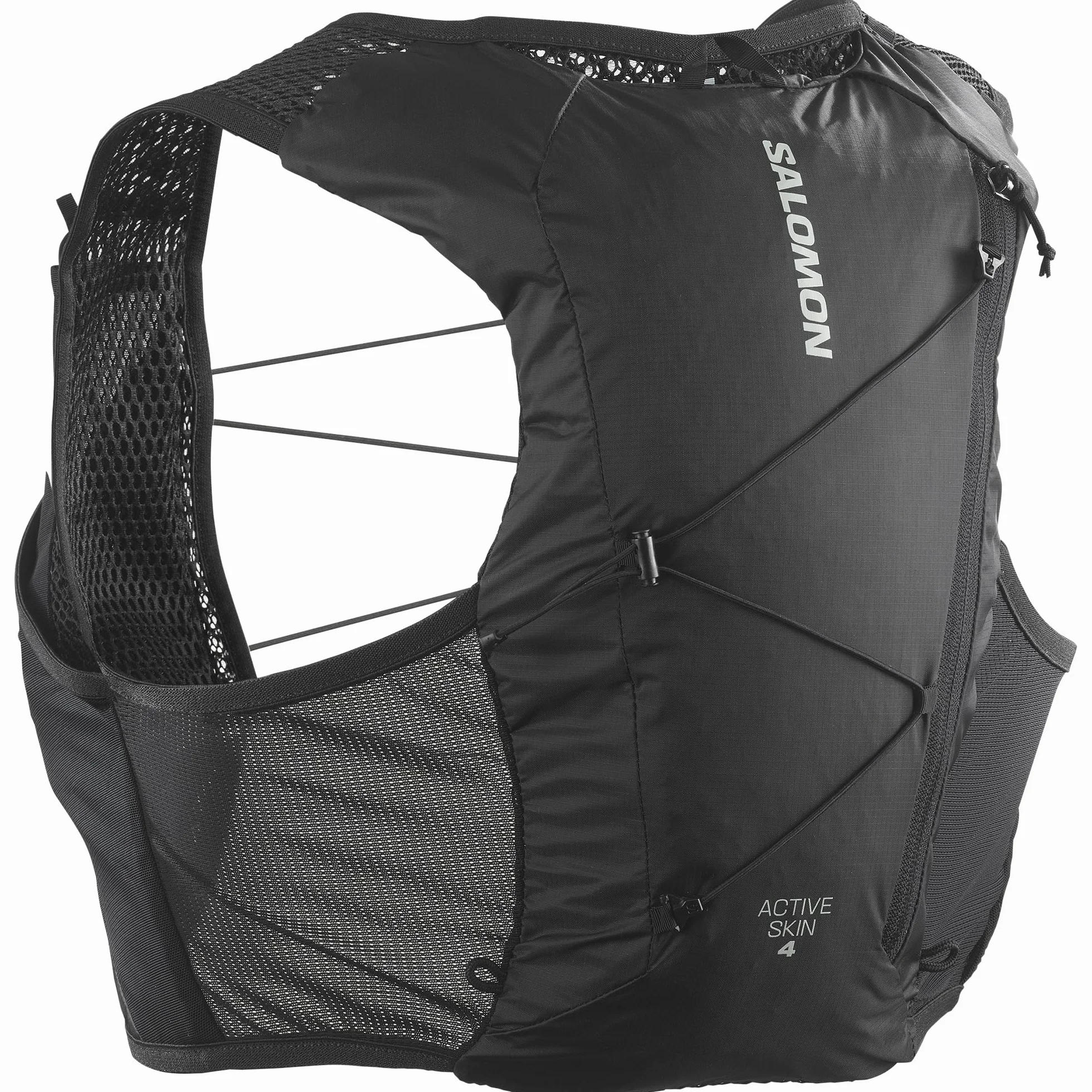 Salomon Active Skin 4 kompatybilna z piersiami unisex kamizelka do biegania szlak turystyczny, 4 l, precyzyjne dopasowanie, łatwy dostęp, precyzyjne dopasowanie i zoptymalizowane przechowywanie,