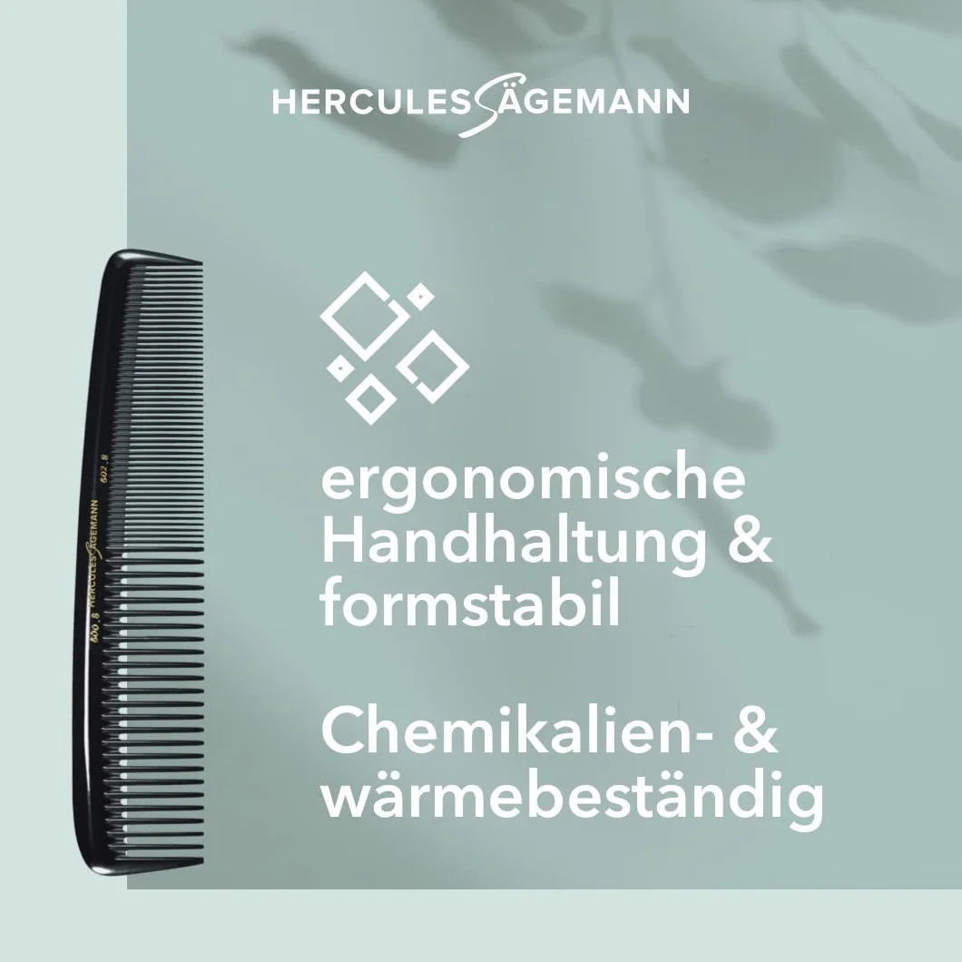 Hercules Sägemann NYH damski grzebień 20 cm 600/8 602/8 opakowanie 1, 4000165032201