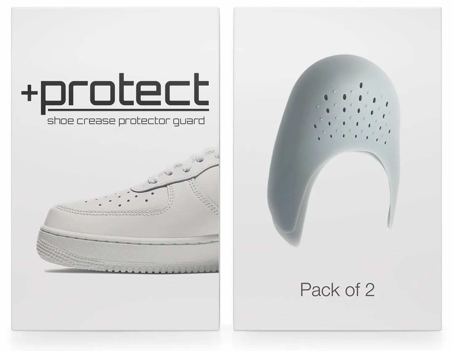 + Protect | Ochraniacze na zagniecenia butów do trampek: Air Force 1, Jordans i więcej – 2 pary