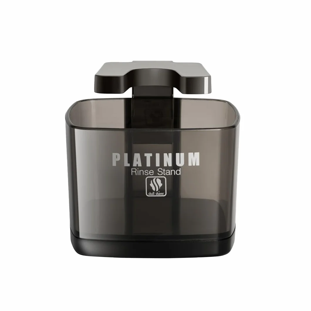 Stojak Platinum Rinse Skull Shaver do golarek elektrycznych Pitbull Butterfly Kiss Palm czarny