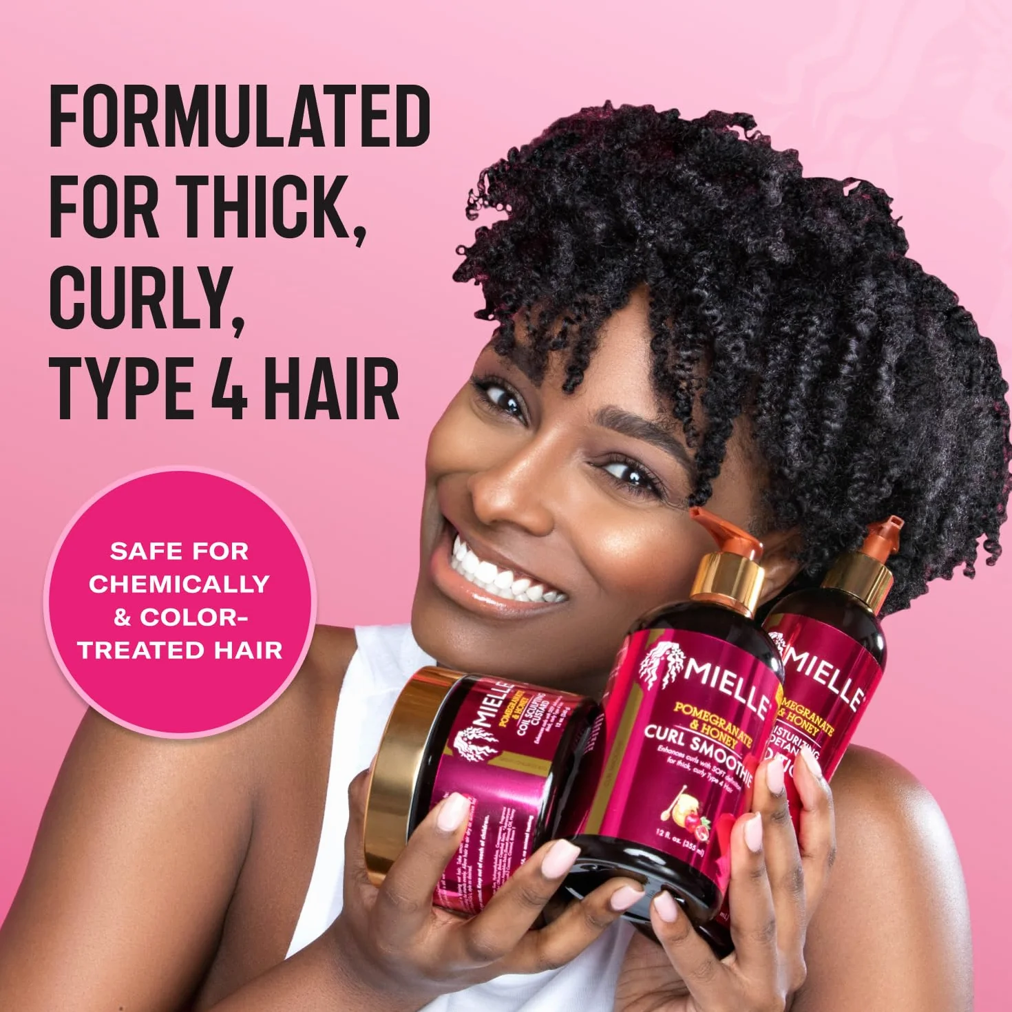 MIELLE ORGANICS Pomegranate & Honey Curl Smoothie 335 ml