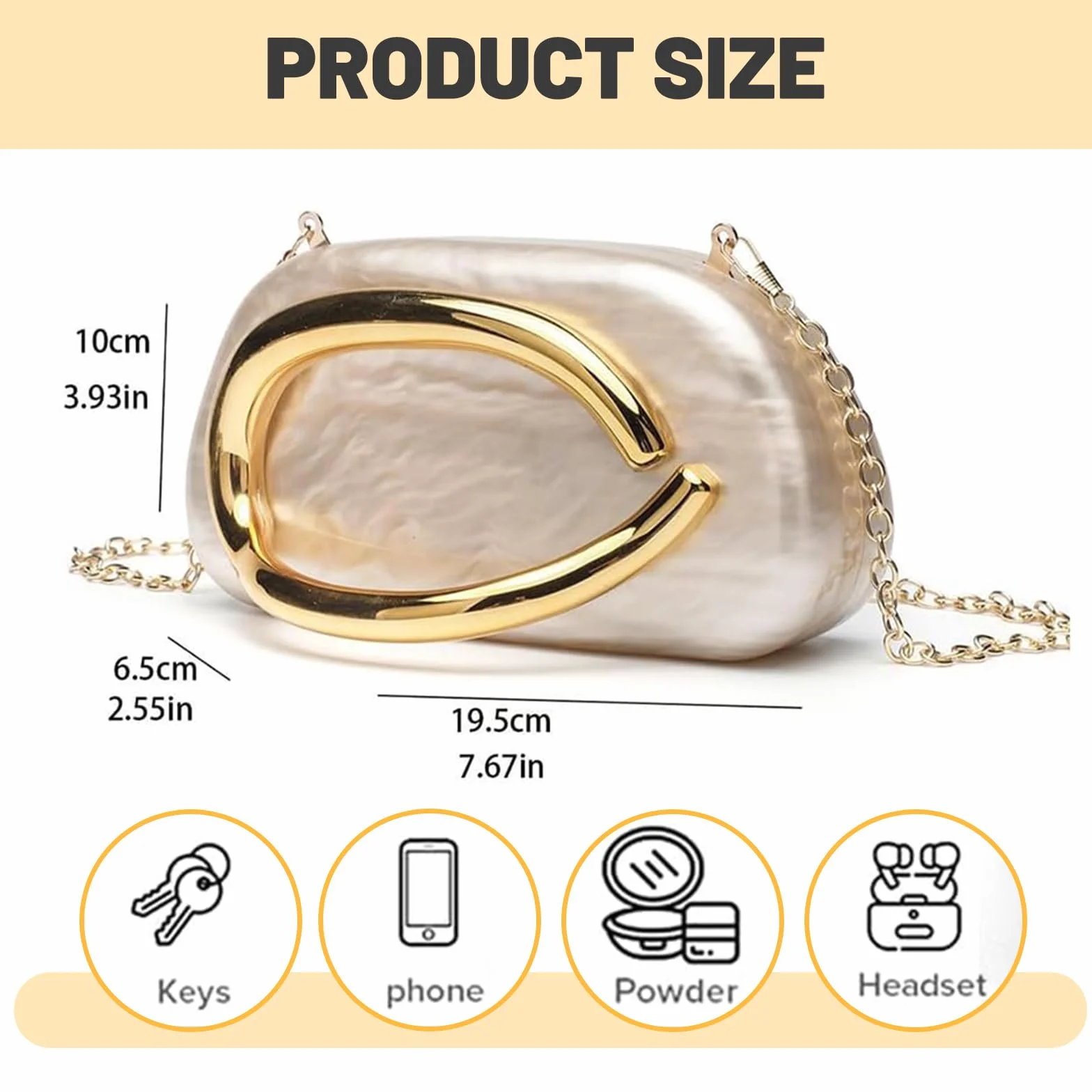 Elegancka kopertówka ze skóry PU dla kobiet – torba crossbody z metalowymi wypustkami – torba na ramię na wesele i specjalne okazje