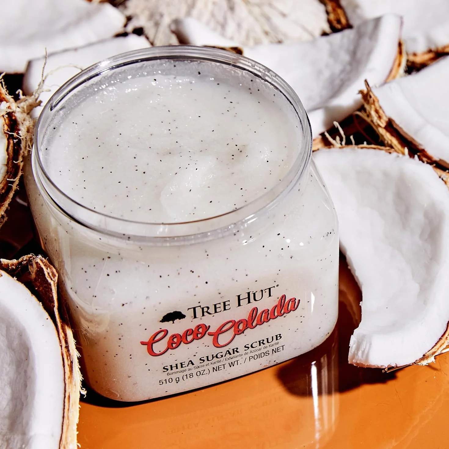 Tree Hut - Cukier Peeling do ciała - Coco Colada - Garnek 510 g - Zawiera ananas i masło shea - Pomaga przywrócić blask skóry - głęboko odżywia i zmiękcza suchą skórę