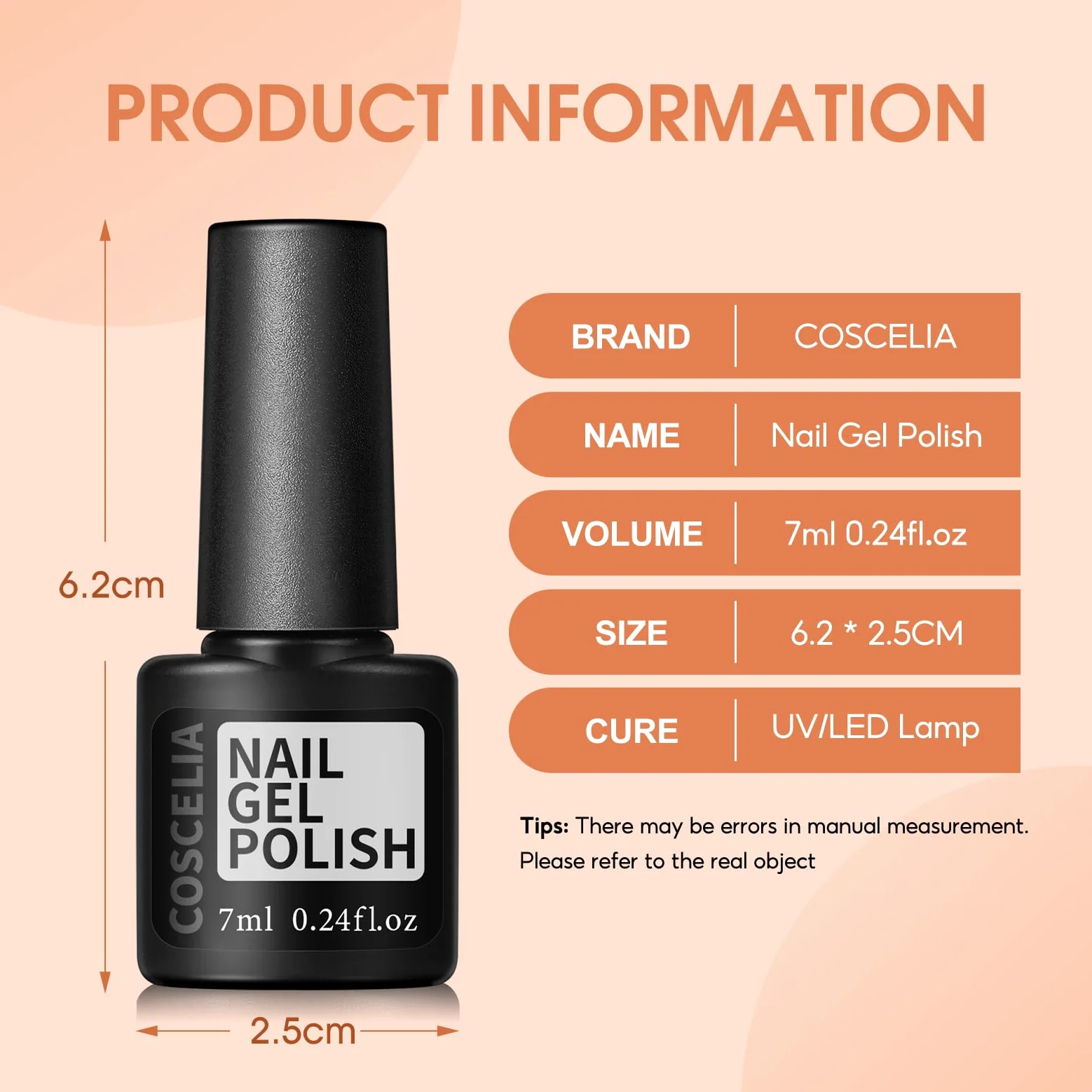 COSCELIA Żelowy zestaw do paznokci z lampą UV 20 kolorów Baza Top Coat narzędzia do manicure