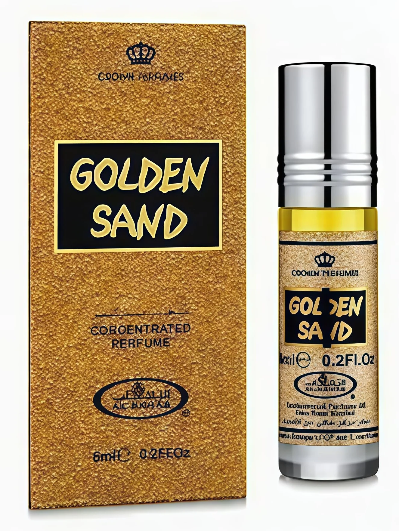Al-Rehab Crown Perfumes Golden Sand olejek perfumowany w rolce 6 ml zestaw 6 szt.