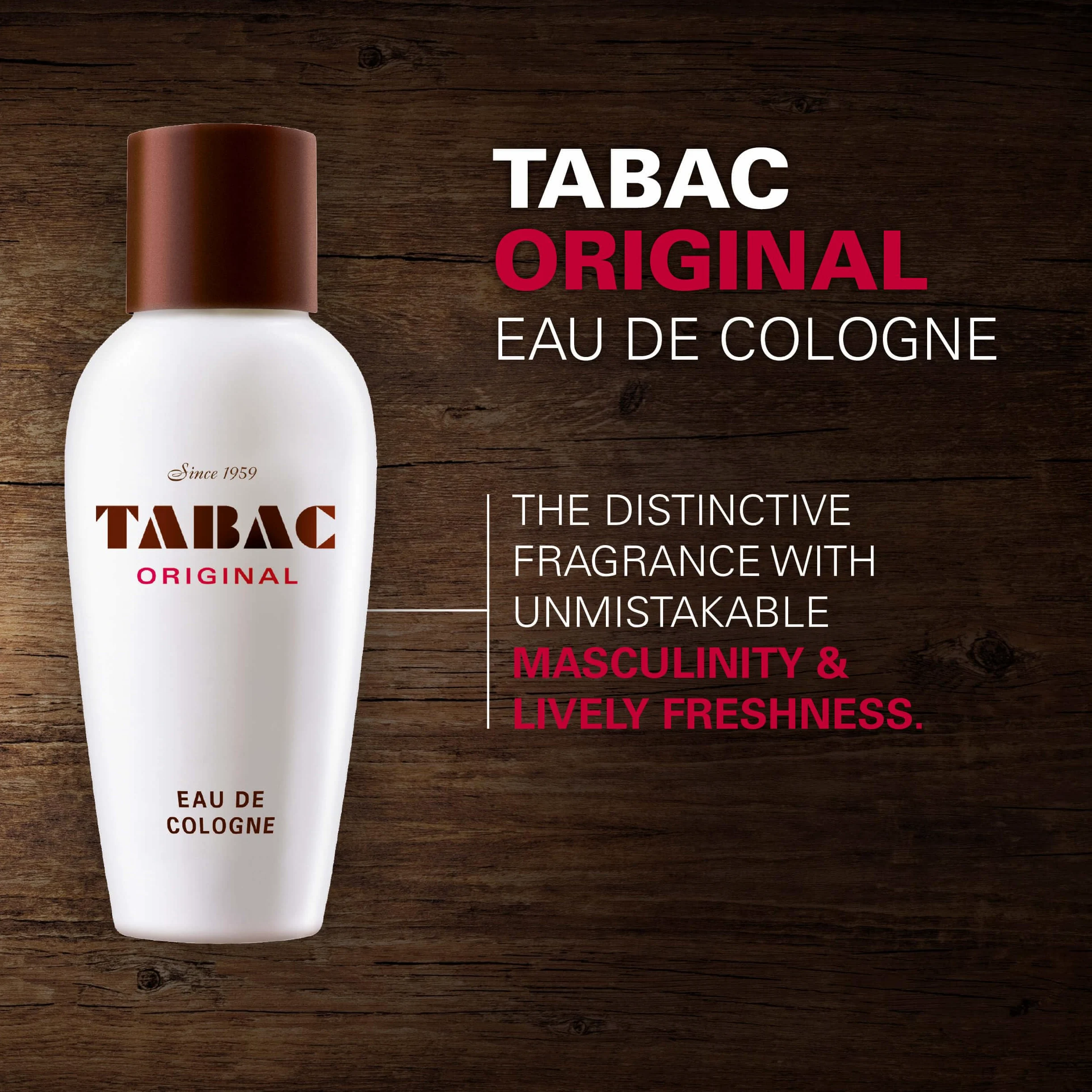 Tabac Original Eau de Cologne 150 ml Splash - korzenno-świeży zapach męski