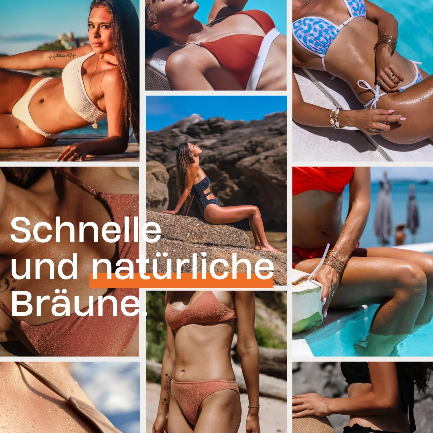 Premium Tan przyspieszacz opalania SPF 0, 200 ml – z olejkiem arganowym organicznym, wodoodporny, bez parabenów, nietestowany na zwierzętach – krem do opalania bez samoopalacza – zapewnia szybką,