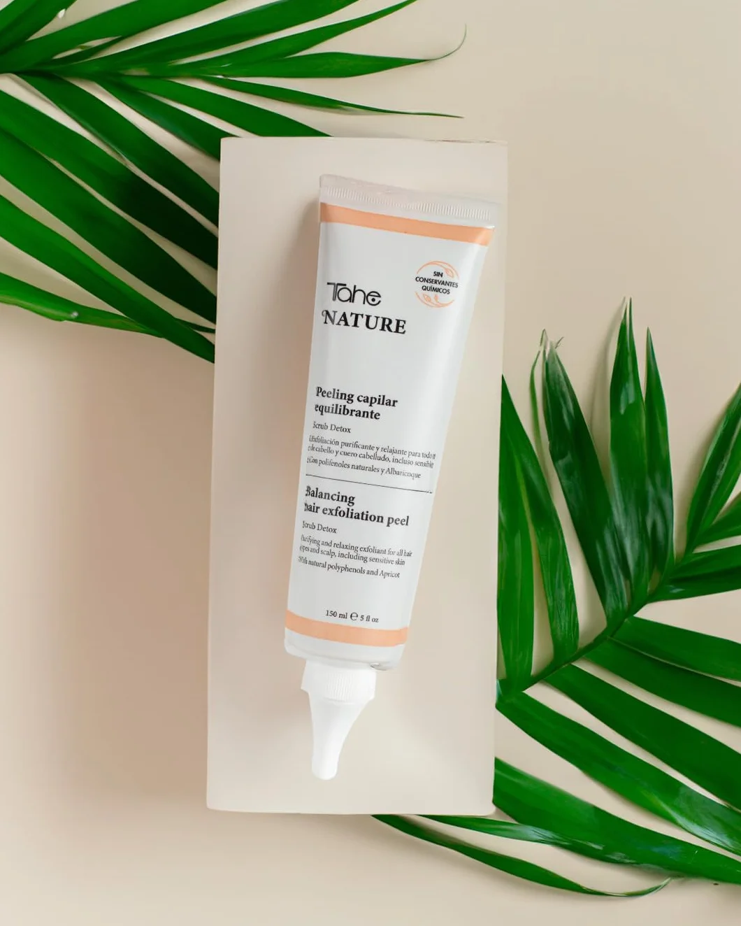 Tahe Nature Peeling wyważająca kapilara z oczyszczającym działaniem złuszczającym do wszystkich rodzajów włosów, 150 ml