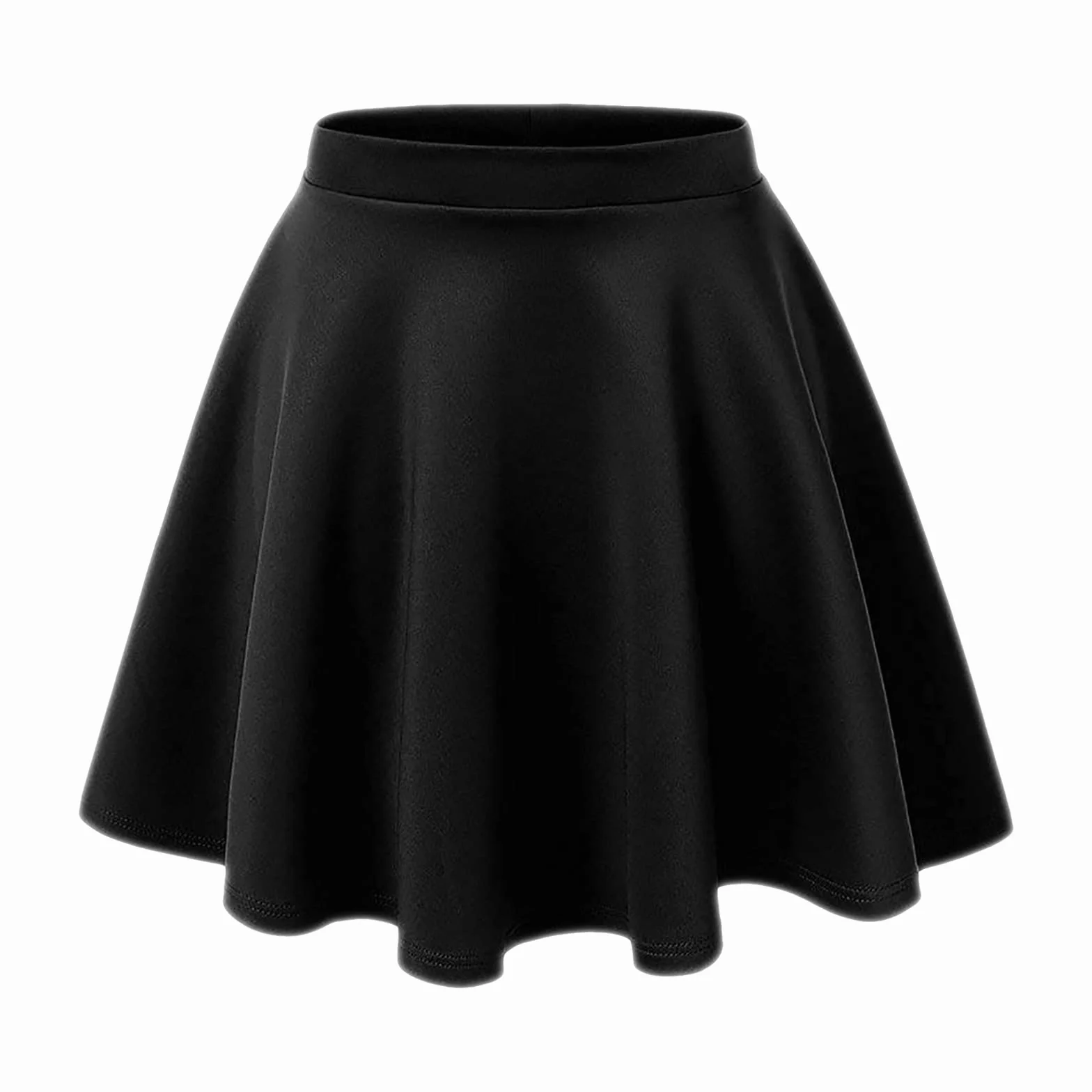 Aelstores Dziewczęca spódnica łyżwiarska rozszerzona wysoka talia flippy stretch mini tutu fantazyjne szkolne spódnice 5-14 lat