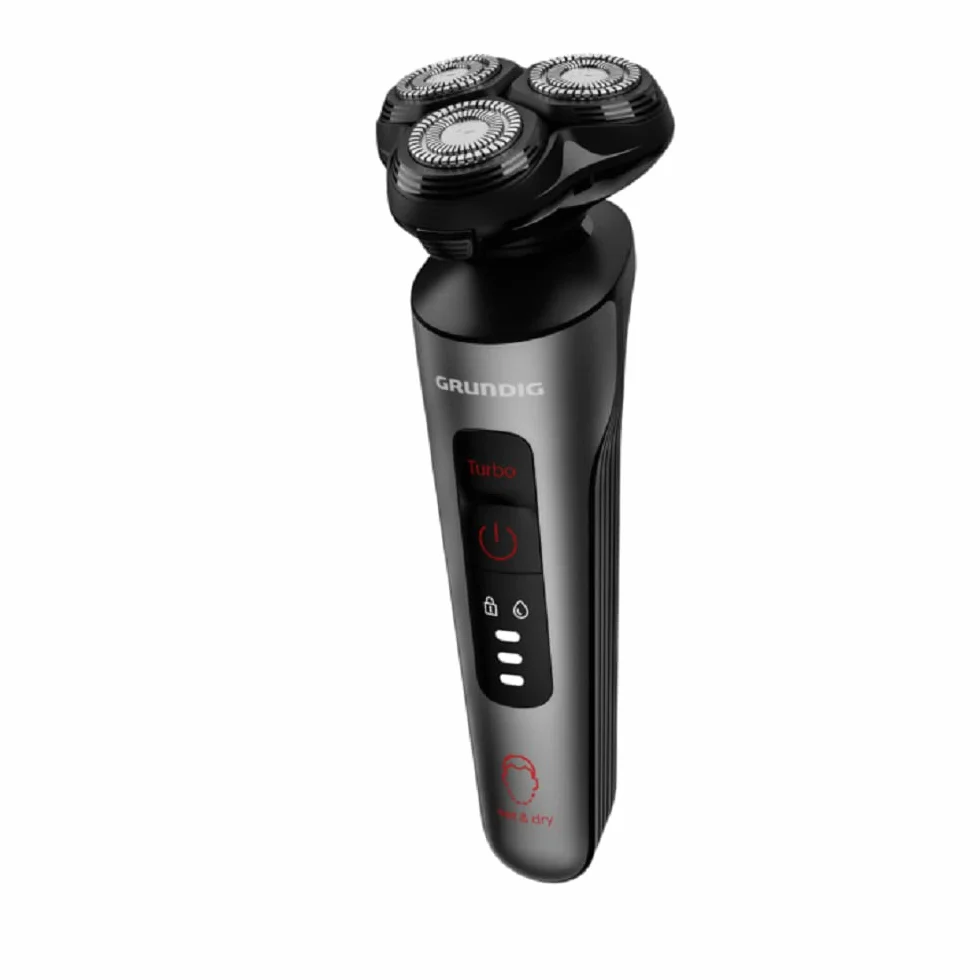 Grundig ProClub MS 8130 golarka męska, czujnik BeardCare, tworzywo sztuczne obudowy zewnętrznej z 61% tworzywa sztucznego pochodzącego z recyklingu, technologia Titanium Blades, na mokro i sucho,