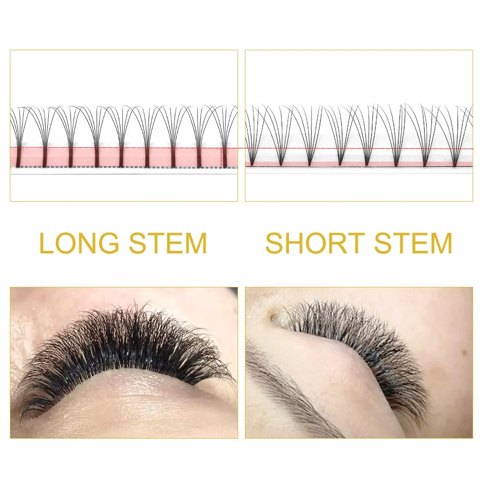 Gotowe wachlarze rzęs 3D, 4D, 5D, 6D, przedsionkowa objętość, 0,07, 0,10, przedłużenie rzęs, 7D-0,07, 14 mm