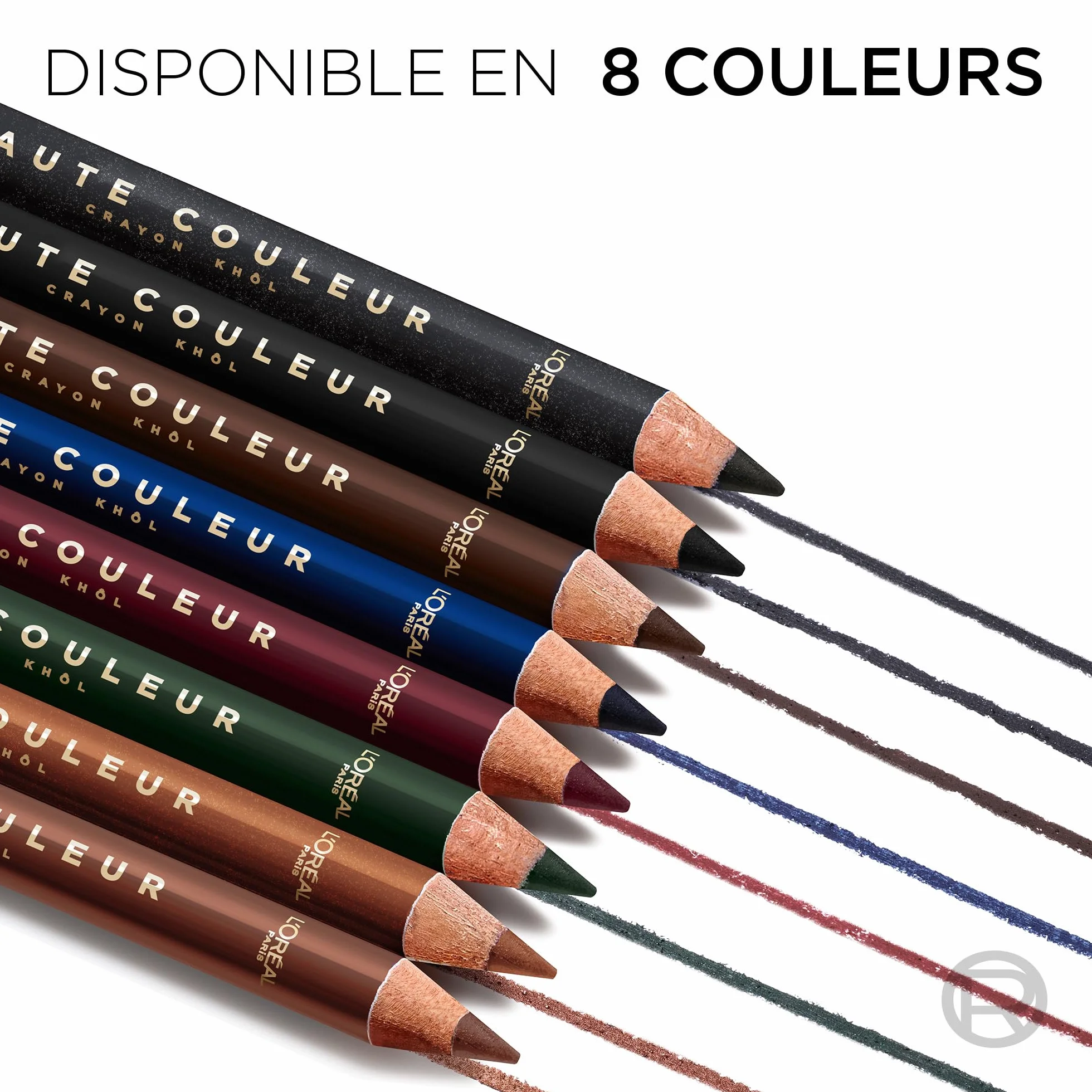 L'Oréal Paris Haute Couleur Crayon Khol Eyeliner Bordeaux Cashmere, intensywny kolor i definicja, kremowa konsystencja z masłem shea