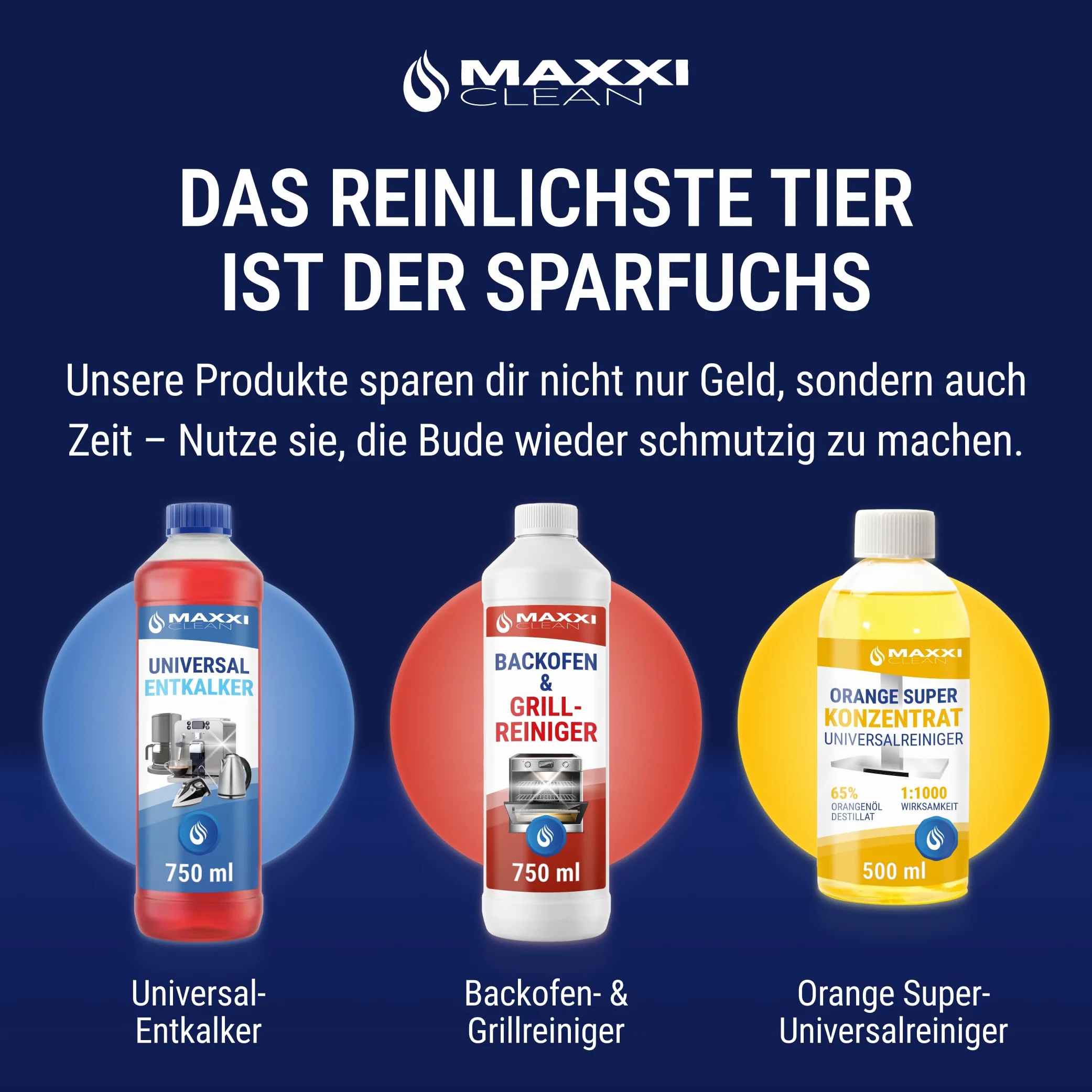 Płyn czyszczący do golarki Maxxi Clean 3x 750 ml kompatybilny z Braun