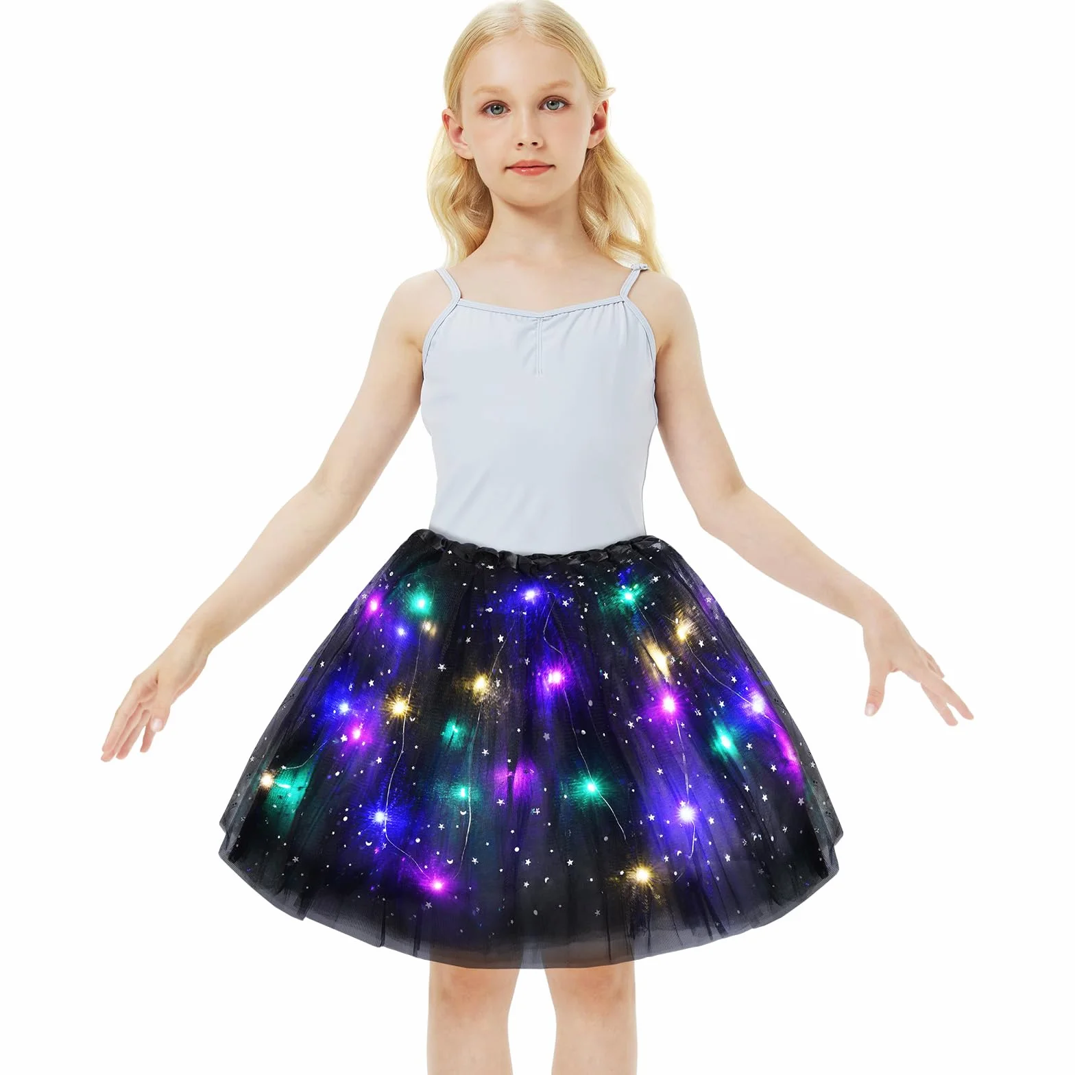 Spódnica tiulowa dla dzieci, tutu z podszewką, dla dzieci, nastolatków, na imprezę tutu, na Boże Narodzenie, karnawał, Halloween, urodziny, imprezę, Halloween, 30 cm