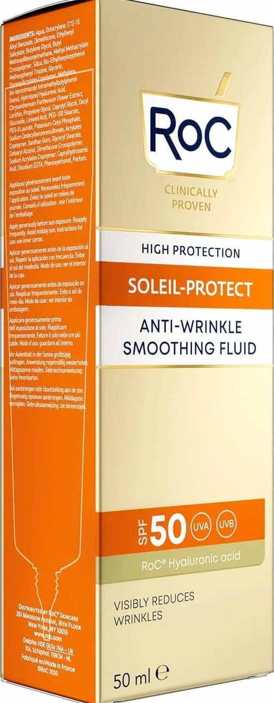 ROC Soleil-Protect Anti-Wrinkle Smoothing Fluid SPF50 50 ml