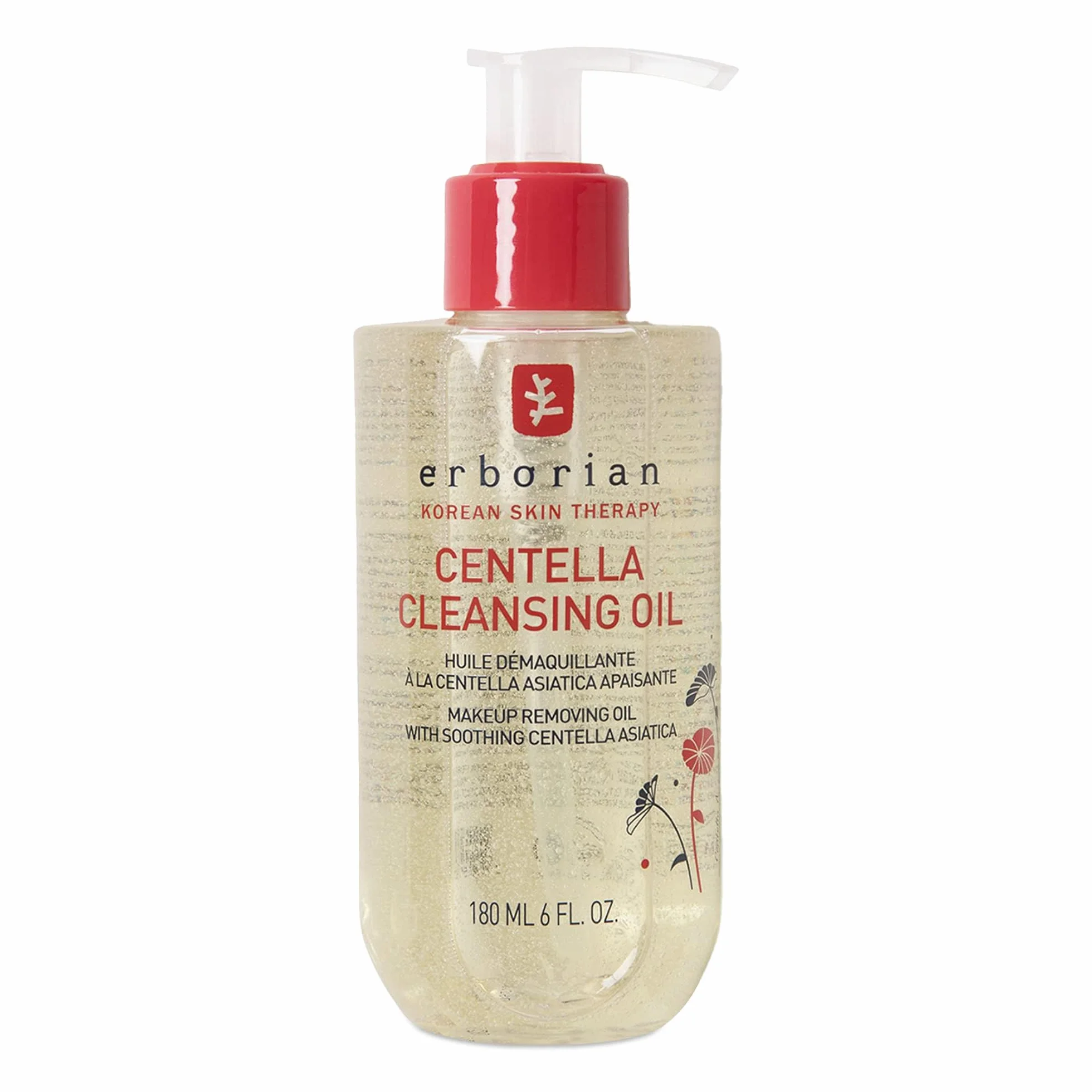Erborian - Centella cleansing oil - Centella asiatica olejek do demakijażu twarzy 180 ml - Wszystkie rodzaje skóry - Koreańska pielęgnacja kosmetyczna