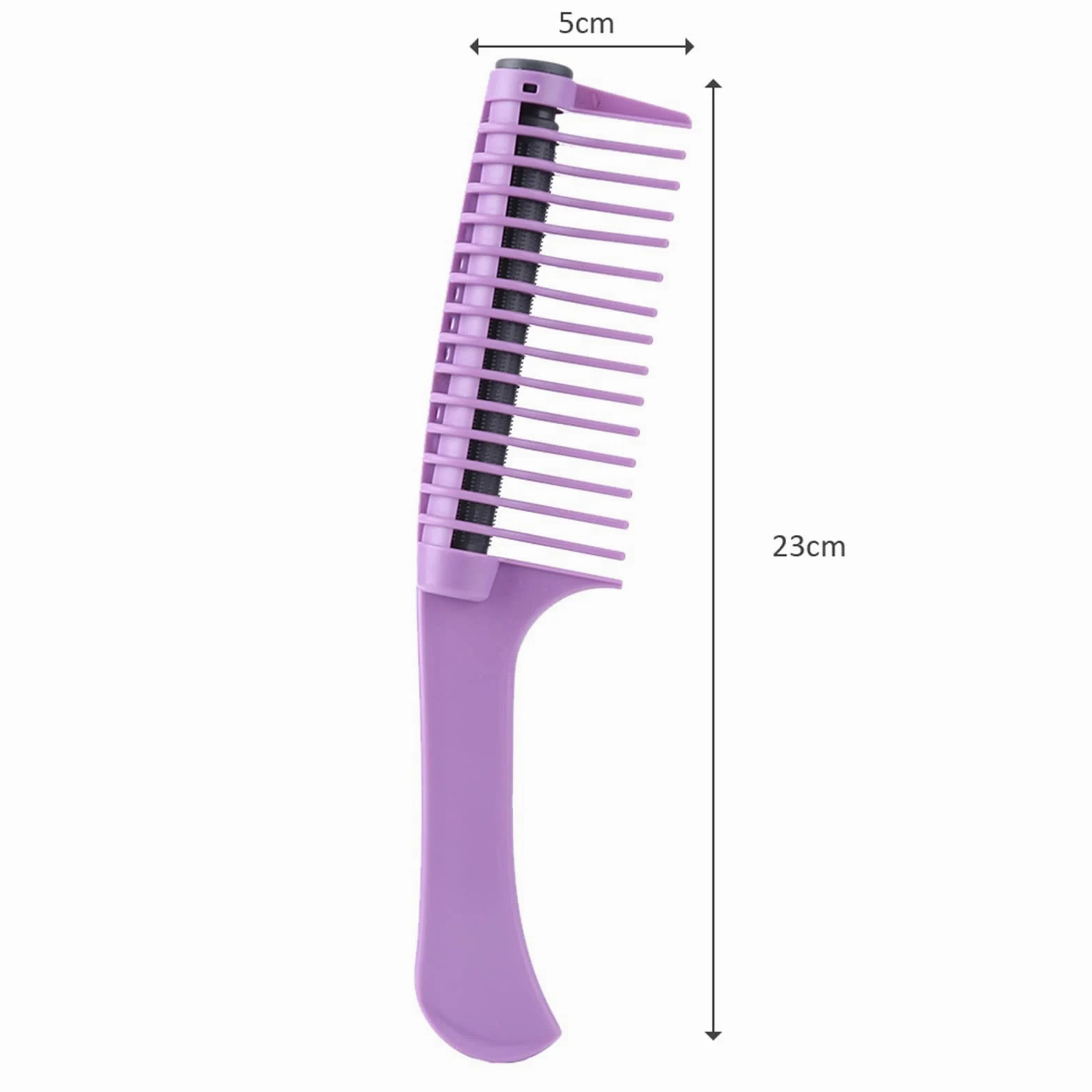 DieffematicSZ Grzebień Styling Hair Curling Comb, Curly Hair, Supple, Non Knotting Plastic