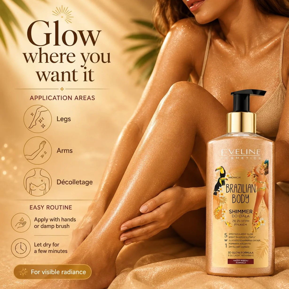 Eveline Cosmetics Brazilian Body Shimmer olejek do ciała