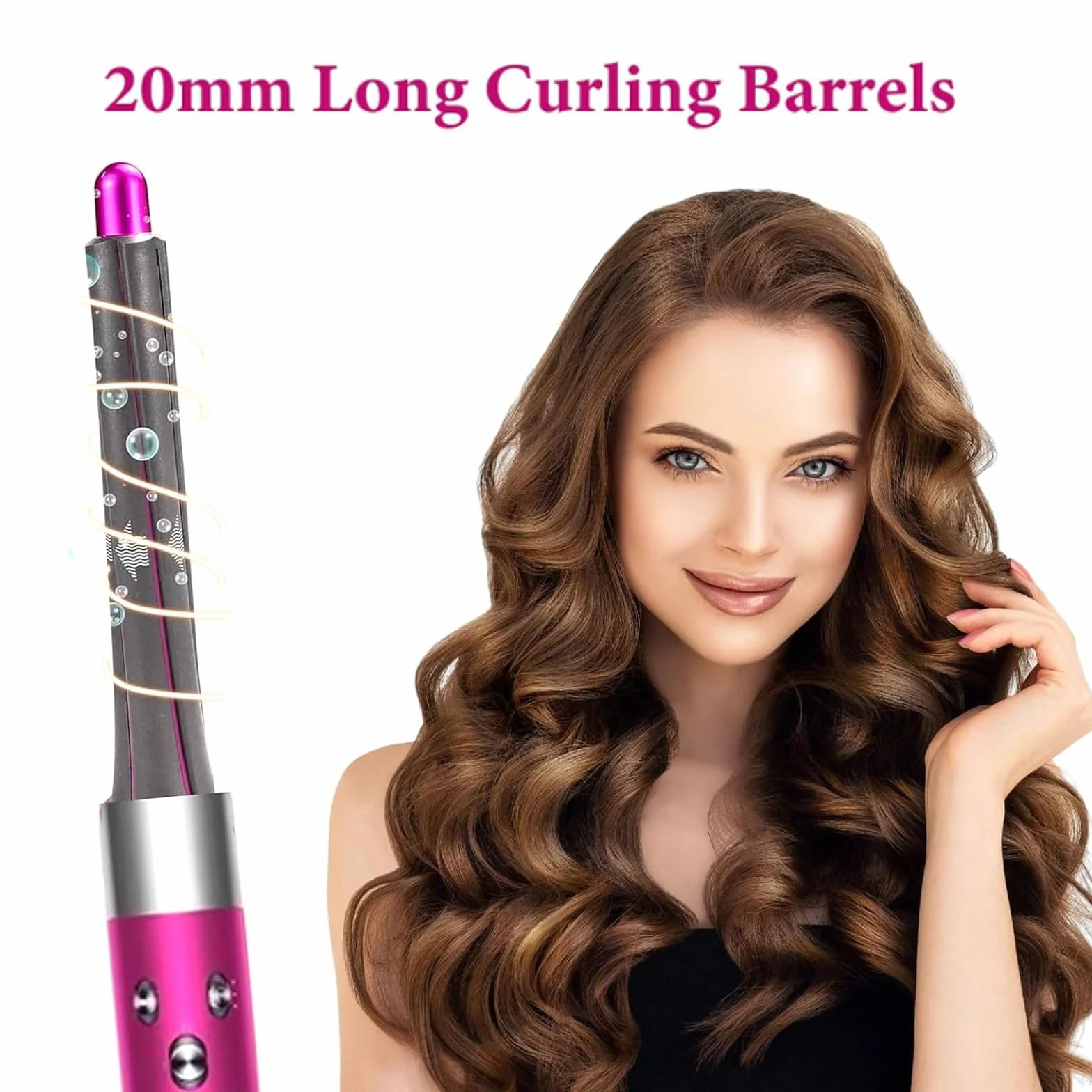 1 para nakładek do loków o długości 20 mm do Airwrap Styler HS05 HS01, nakładka do loków Dyson, profesjonalne lokówki do włosów dla objętości i kształtu