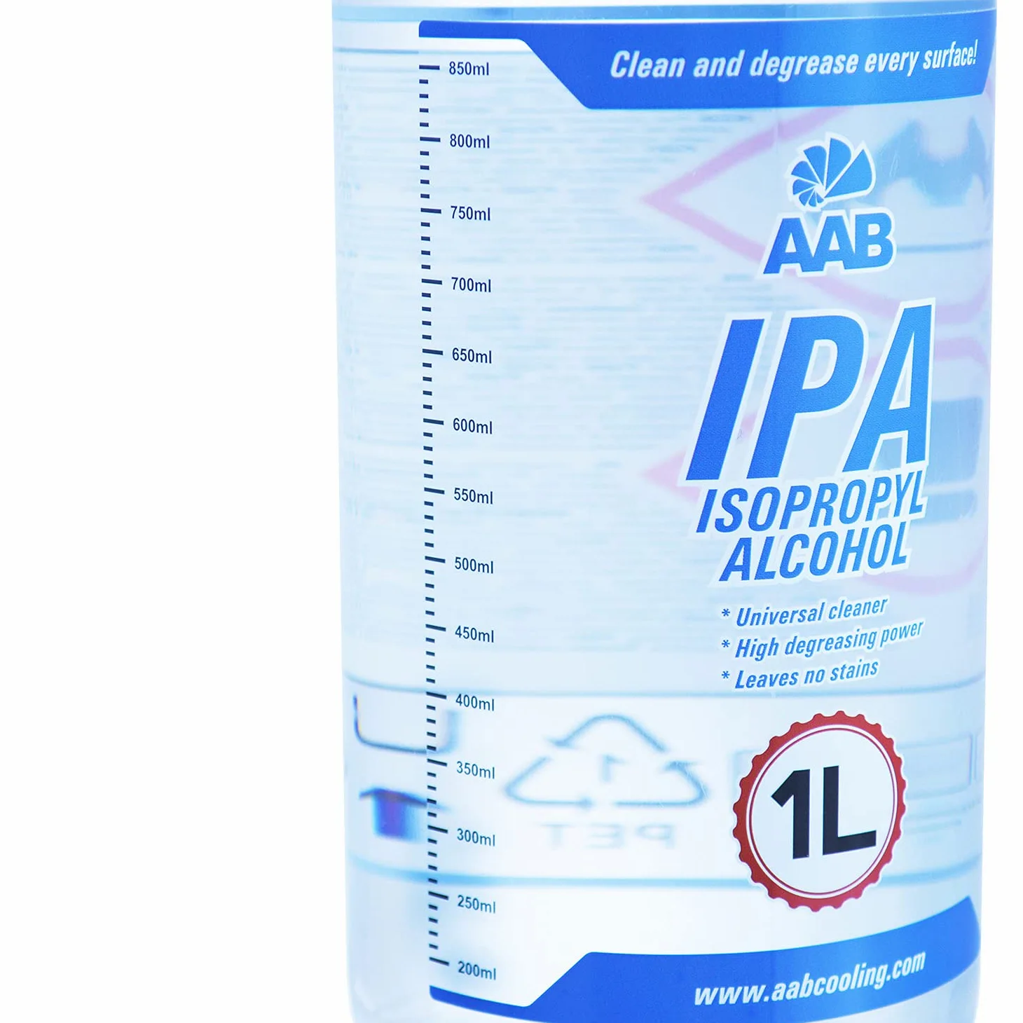 8 x AABCOOLING IPA 1L - Uniwersalny Odtłuszczacz, Środek Czyszczący, Alkohol Izopropylowy 99,7%, Preparat do Czyszczenia Elektroniki, do Ekranów LCD