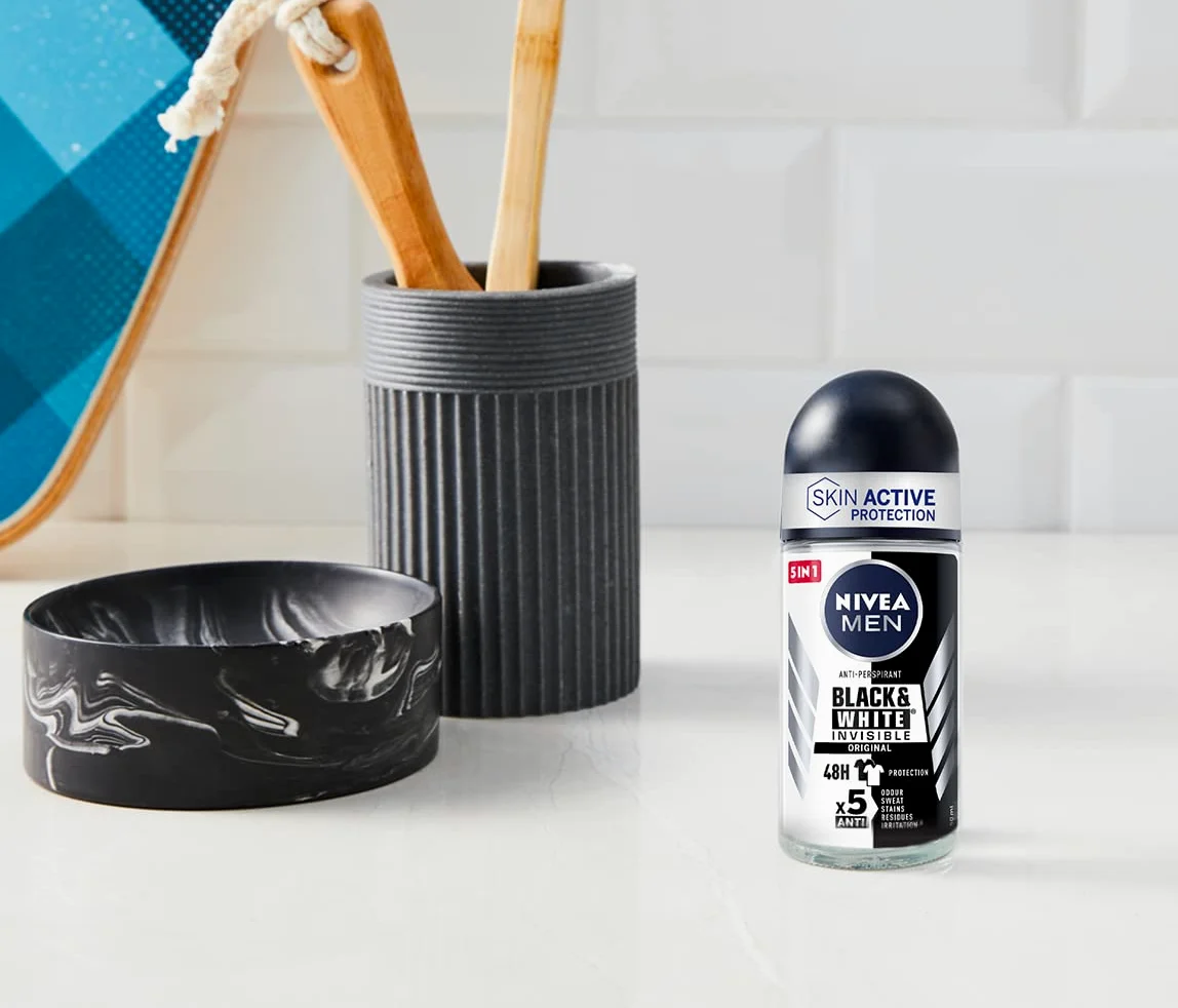 Nivea Black & White Invisible Original Dezodorant 6 x 50 ml