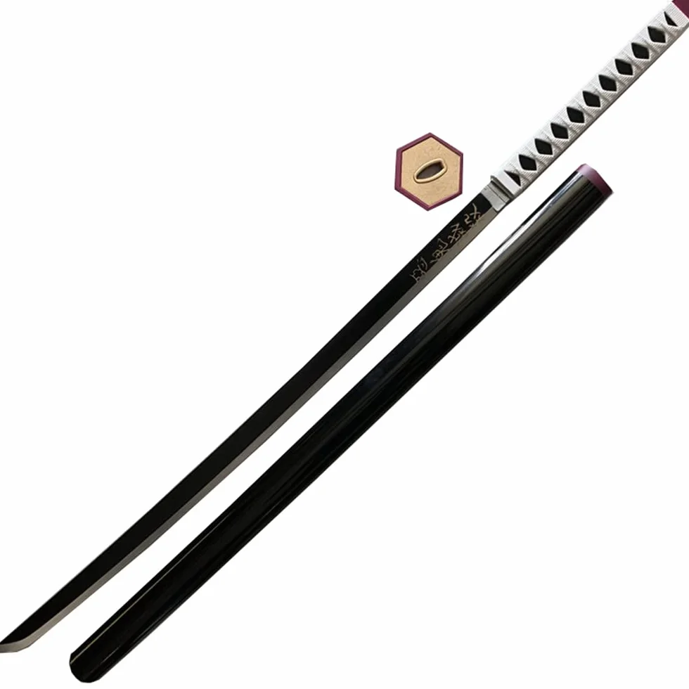 damdos Halloween rekwizyt broń demon pogromcy cosplay miecz pianka PU 80 cm Tomioka Giyuu Kamado Tanjirou miecze prezenty urodzinowe (Tomioka Giyuu)