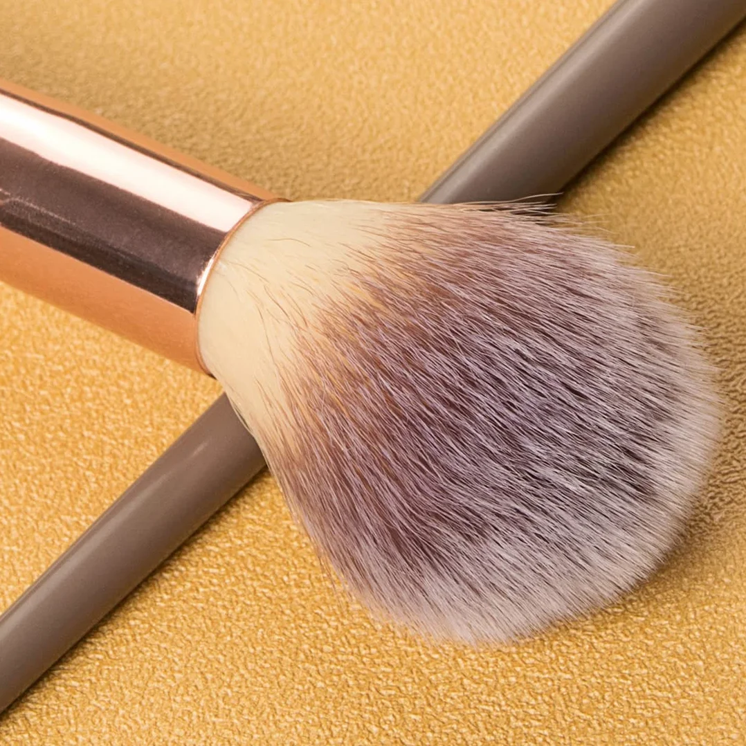 LEEQ Magiczny pędzel do twarzy Bronzer 2 szt. Uniwersalny pędzel do makijażu do różu, brązu, pudru