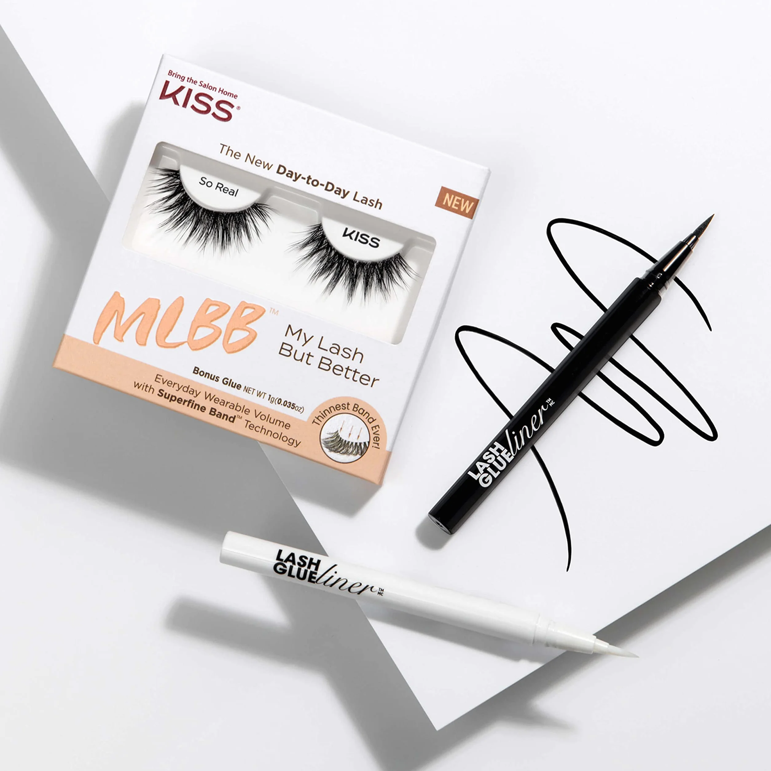 Kiss sztuczne rzęsy My Lash But Better - So Real, 1 para rzęs, 1 klej 1g