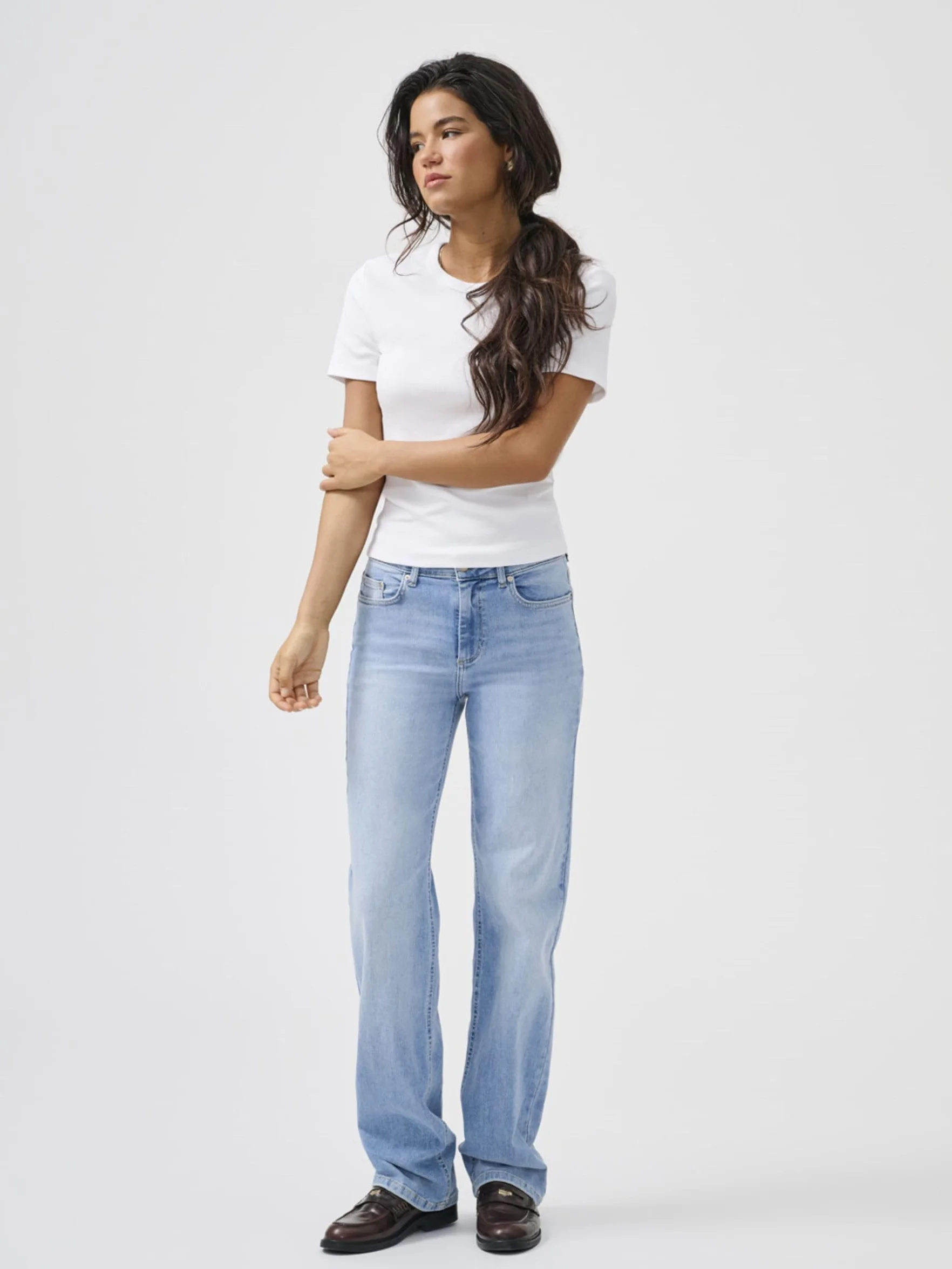 ONLY Onlblush Mid Straight Dnm Tai467 Noos - Dżinsy o prostym kroju Kobiety