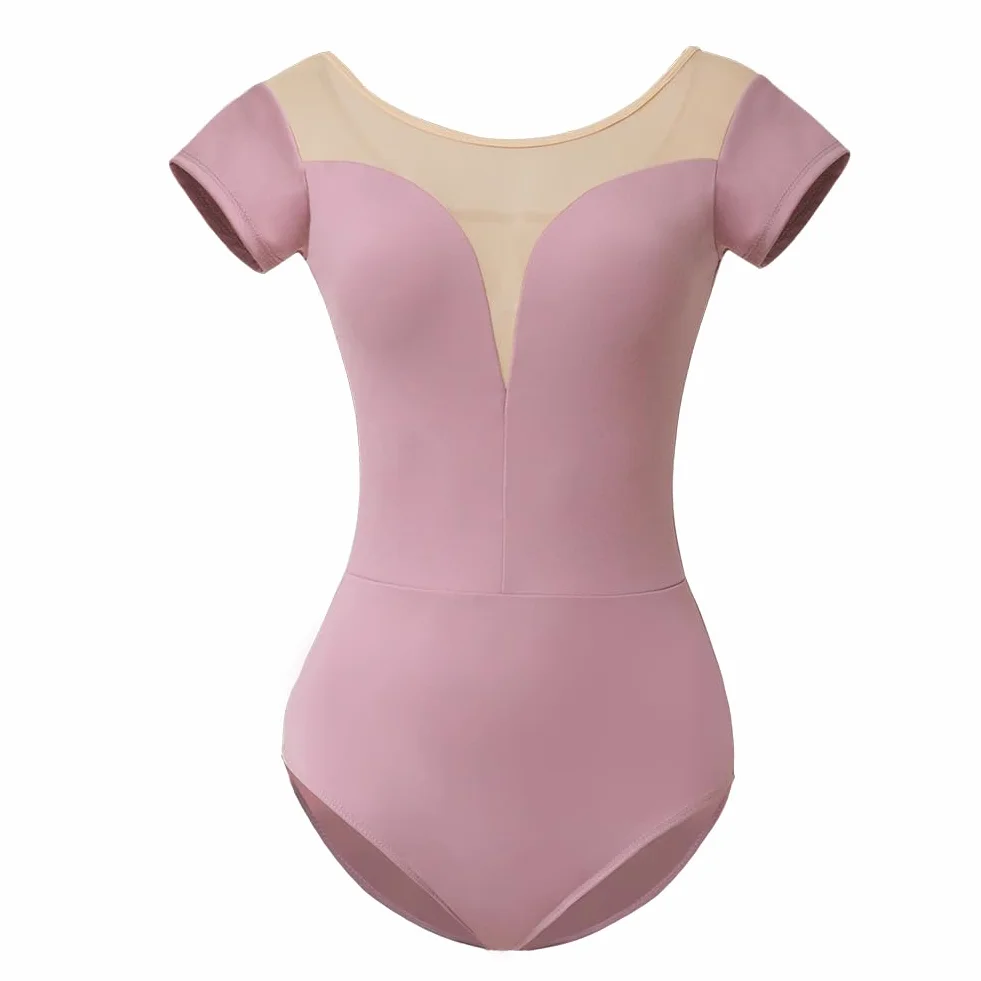 ROYAL SMEELA justaucorp taniec klasyczny damskie body do tańca klasycznego dla kobiet trykot baletowy dla dorosłych trykot taniec z krótkim rękawem trykot gimnastyka siłownia body taniec kobieta body