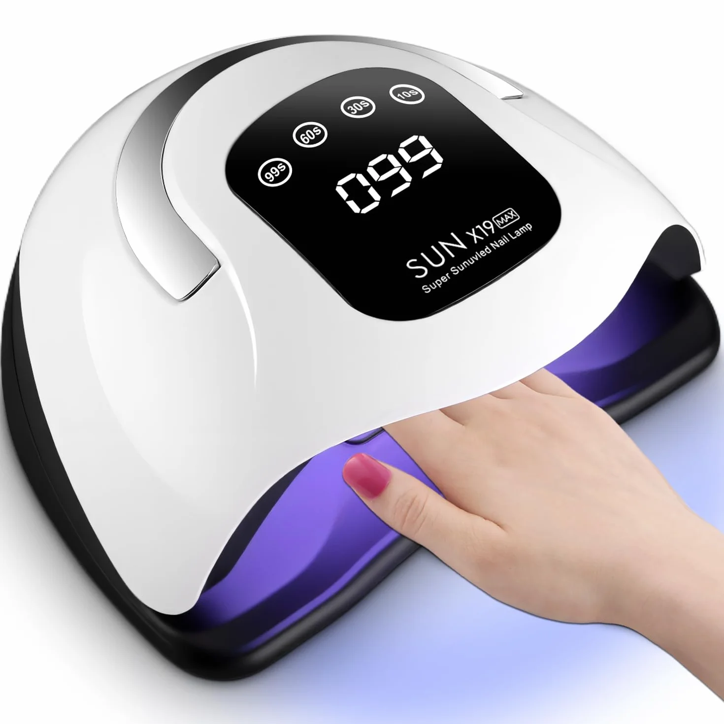 Lampa UV do paznokci 320W LED 72 diody czujnik ruchu 4 timery wyświetlacz cyfrowy do manicure pedicure