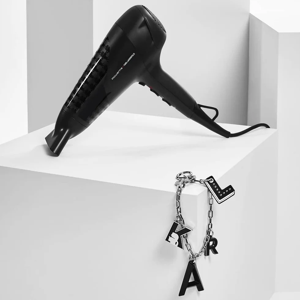 Rowenta x Karl Lagerfeld CV581L Studio Dry suszarka do włosów | energooszczędna technologia Effiwatt | 6 poziomów prędkości/temperatury | kontrola termiczna | koncentrator | poziom zimnego powietrza |