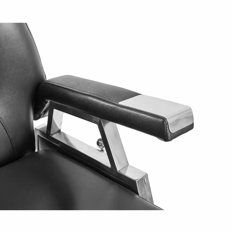 Fotelik fryzjerski hydrauliczny 360° 110x70x100-113 cm czarny