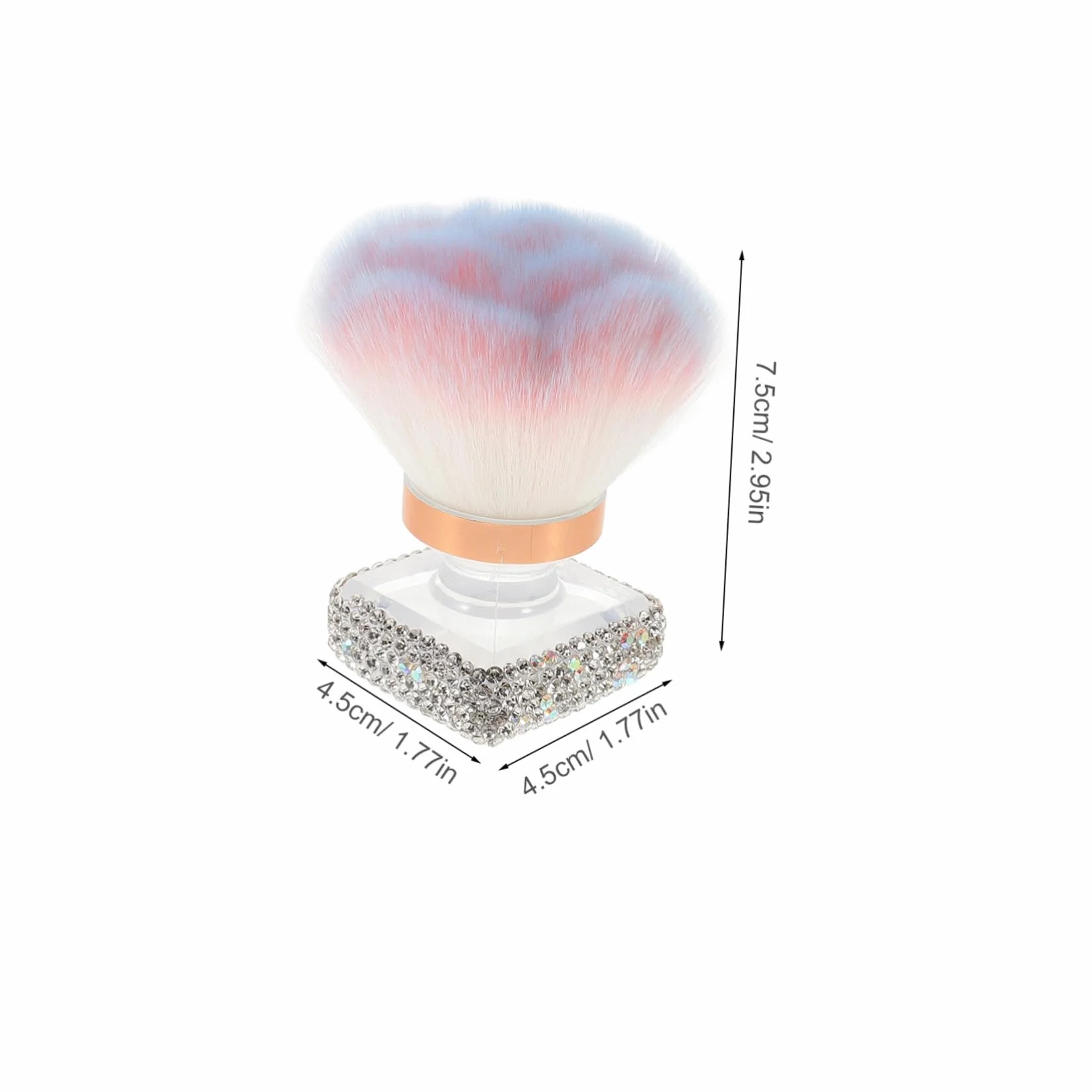 FRCOLOR Powder Remover Brush Flower Shape Nail Dusting Brush Soft Synthetic Bristles Manicure Pedicure Tool