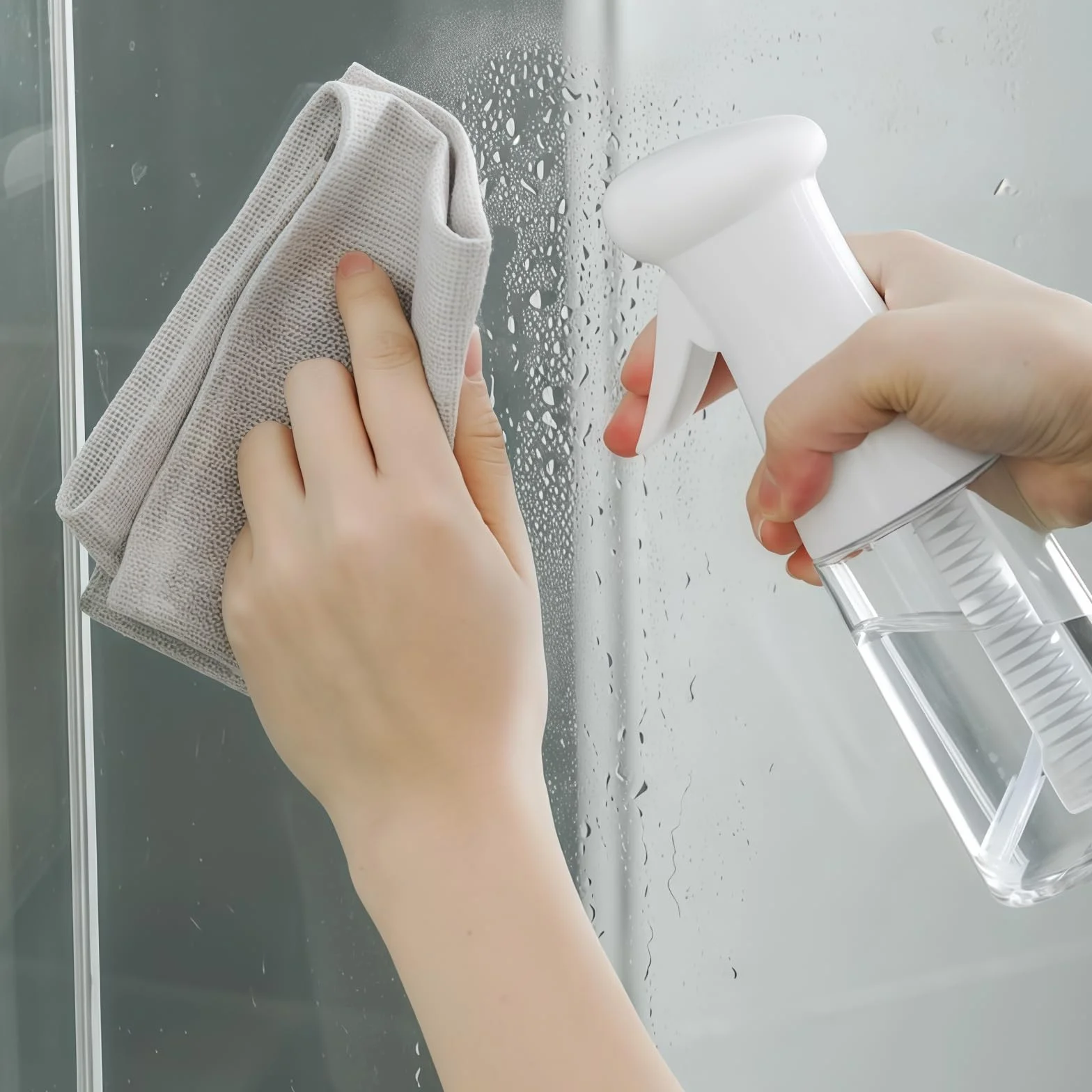 Ultra Fine Continuous Spray, butelka z rozpylaczem wody 200 ml, odporna na kapanie, bardzo cienka butelka z rozpylaczem do stylizacji włosów, pielęgnacji skóry, pielęgnacji roślin