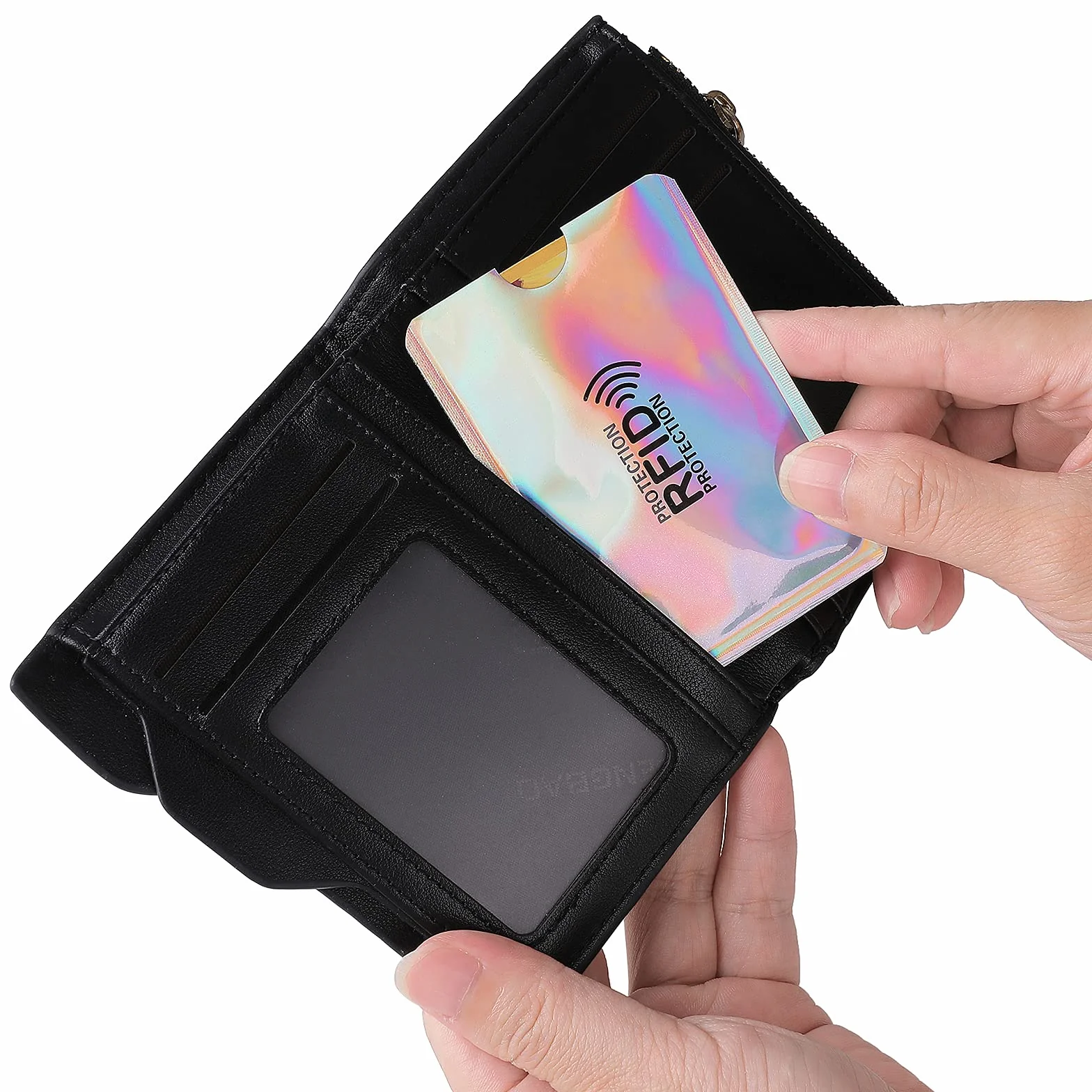 Prasacco Etui blokujące RFID, etui na karty kredytowe, etui na karty RFID, ochraniacze na dowód osobisty, etui na karty kredytowe, dla kobiet i mężczyzn, 9 szt