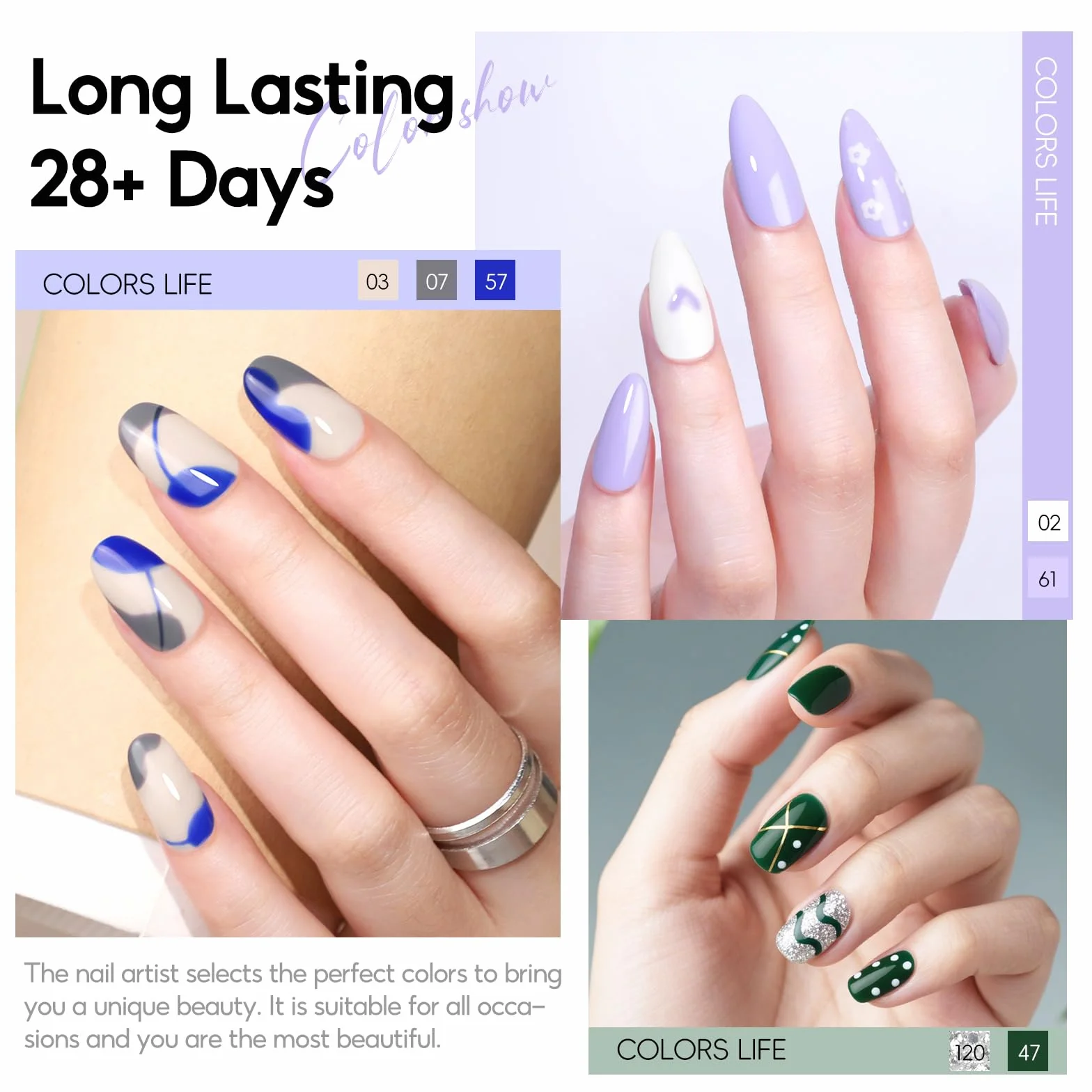 Zestaw żeli UV PEACECOLOR 35 kolorów baza top coat
