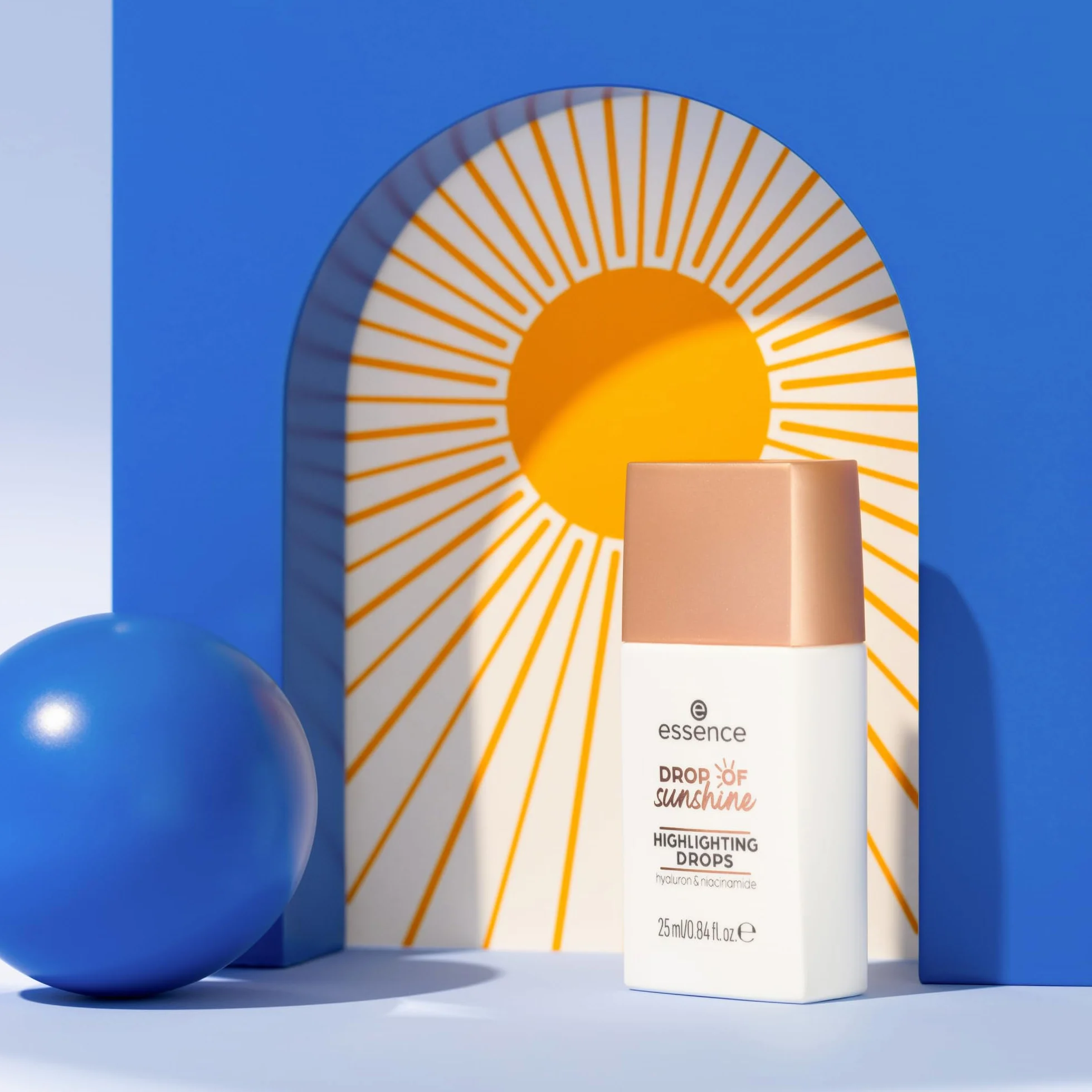 essence Kropelki rozświetlające DROP OF sunshine, nawilżanie, opieka, naturalny, błyszczący (25ml)