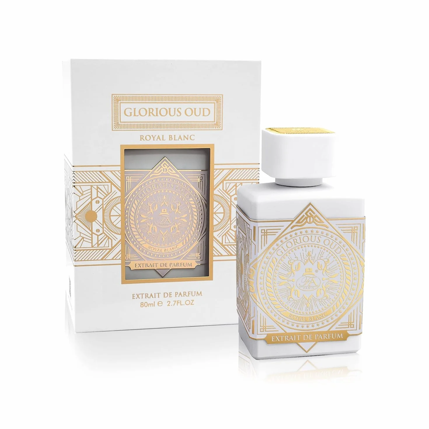 Glorious Oud Royal Blanc, Extract de Parfum, Fragrance World, unisex, 80 ml